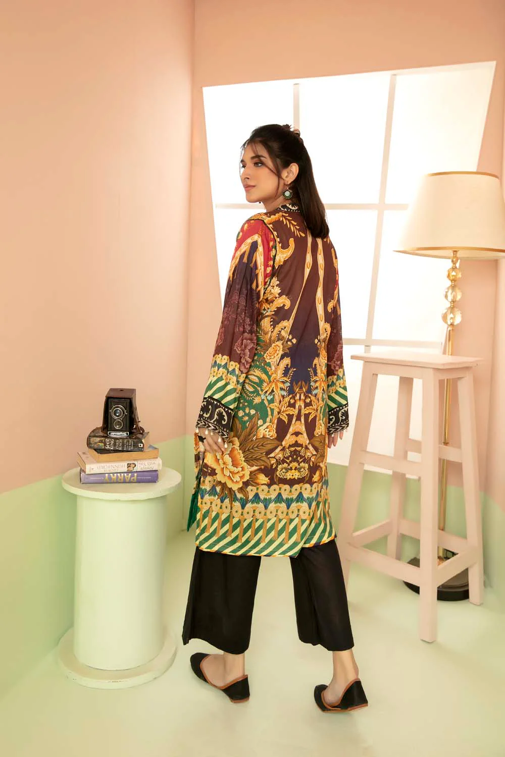Pelleted - Printed Stitch Kurti - Image 3