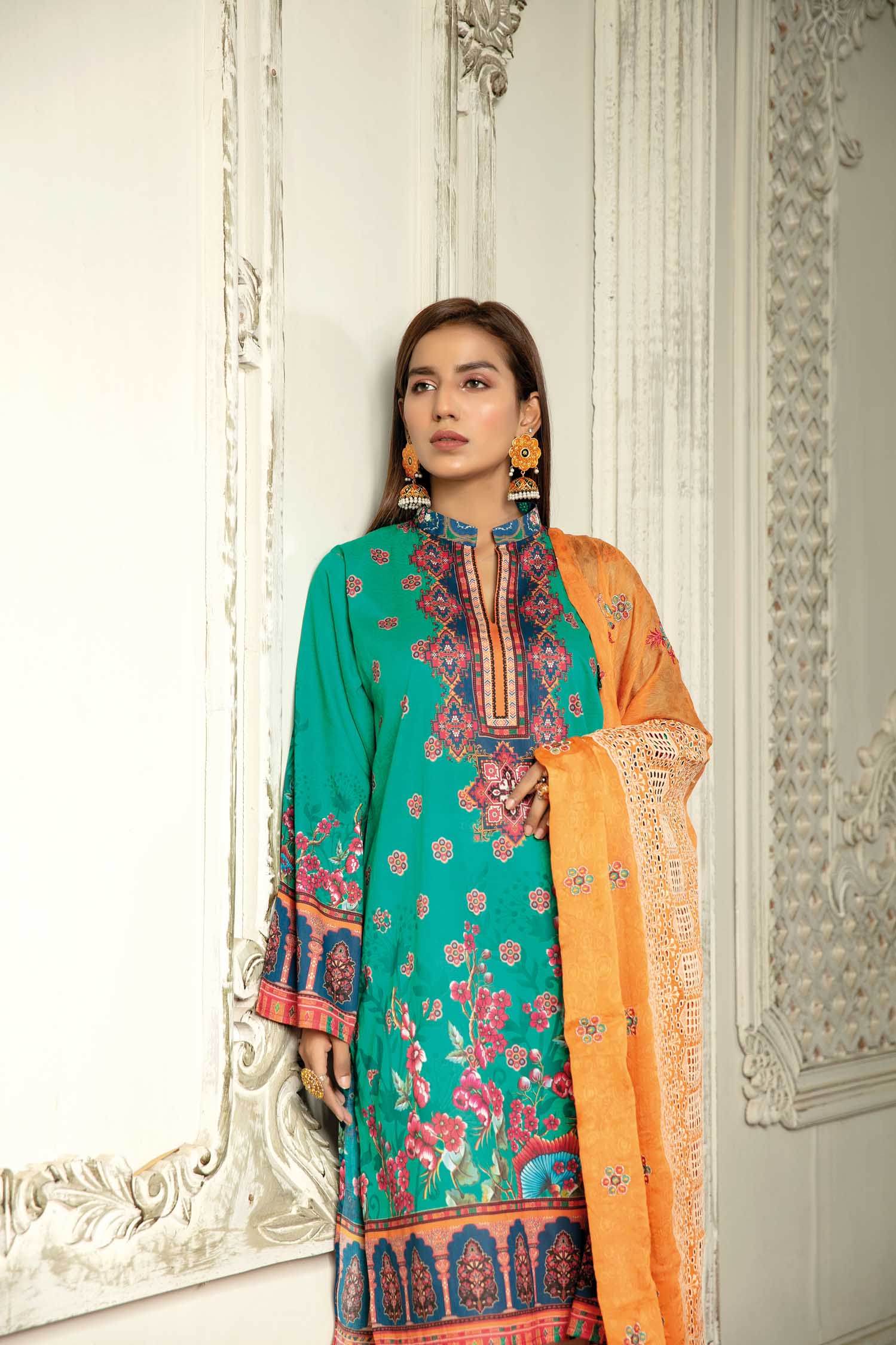 Phantum - Digital Printed & Embroidered Lawn 3PC - Image 2