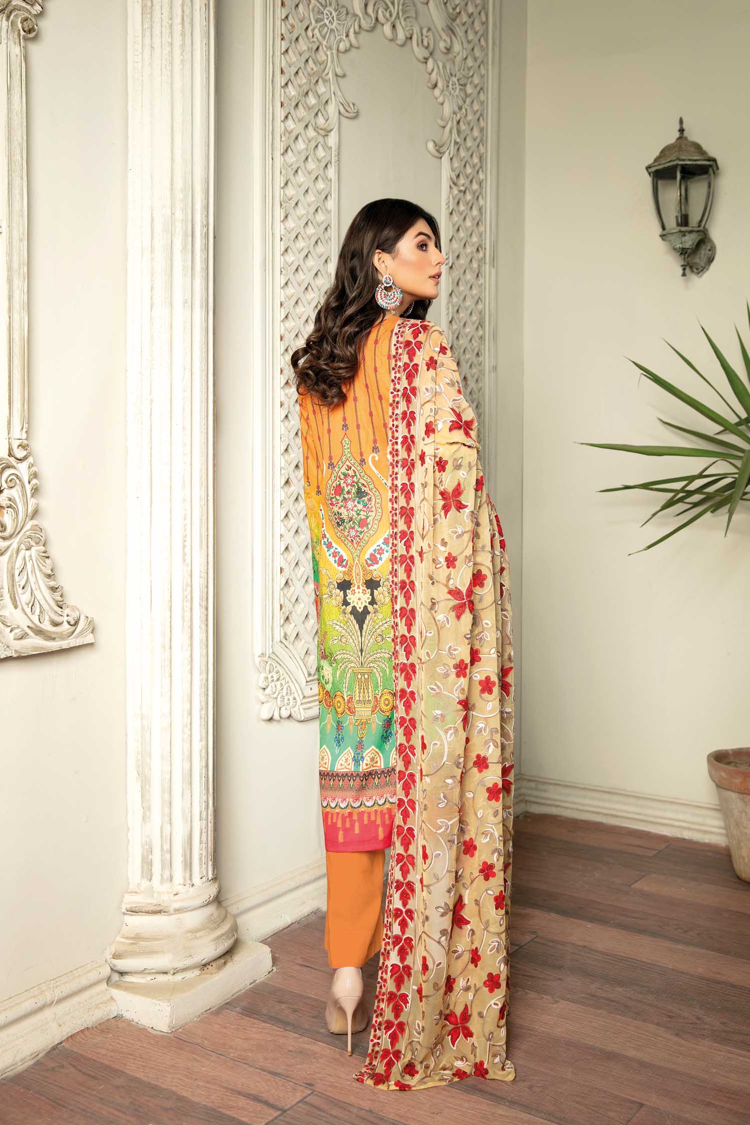 Philip Glow - Digital Printed & Embroidered Lawn 3PC - Image 2