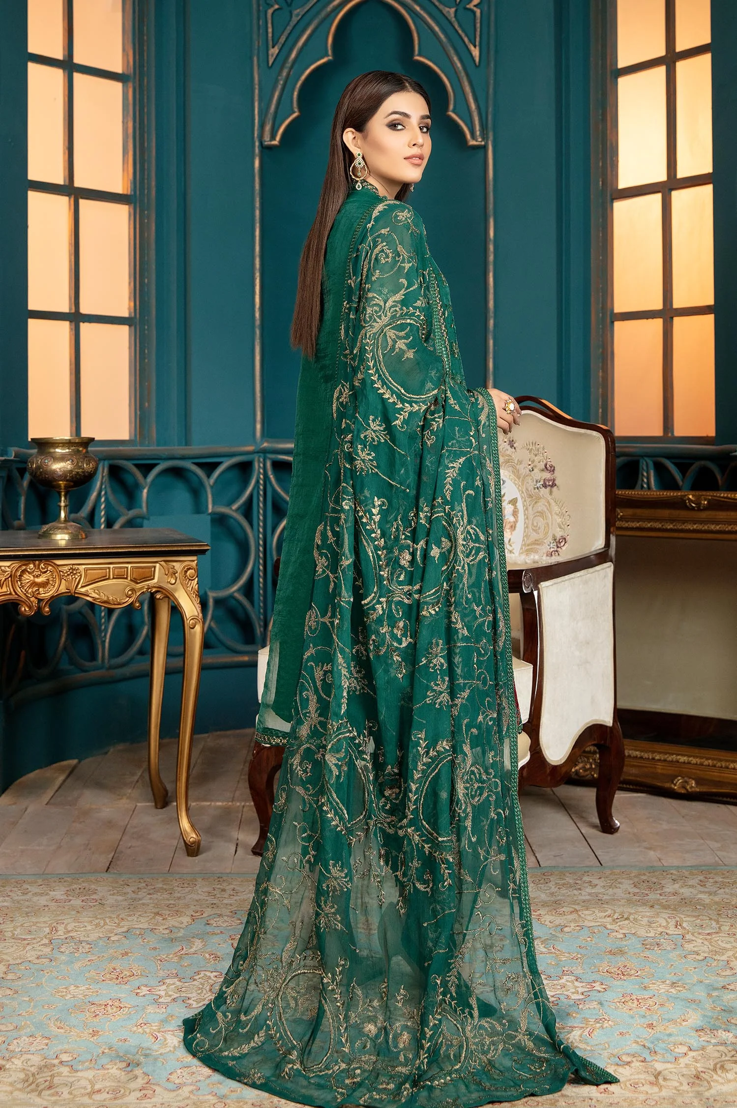 Pine Sage - Luxury Pret 4PC - Image 2