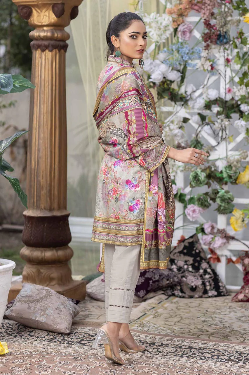 Pink Field - Digital Printed Linen - Image 2