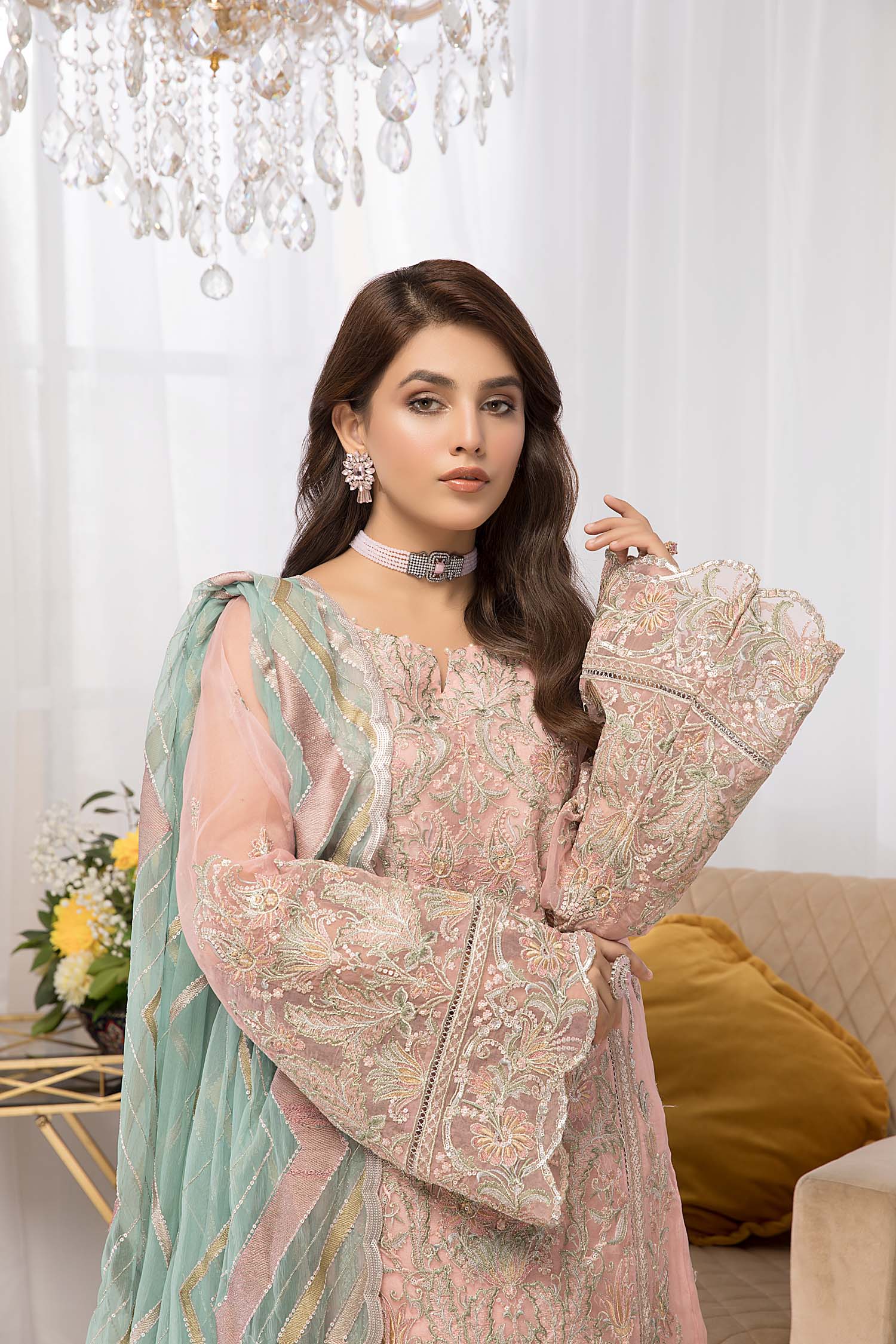 Pink Sapphire - Luxury Pret 4PC - Image 4