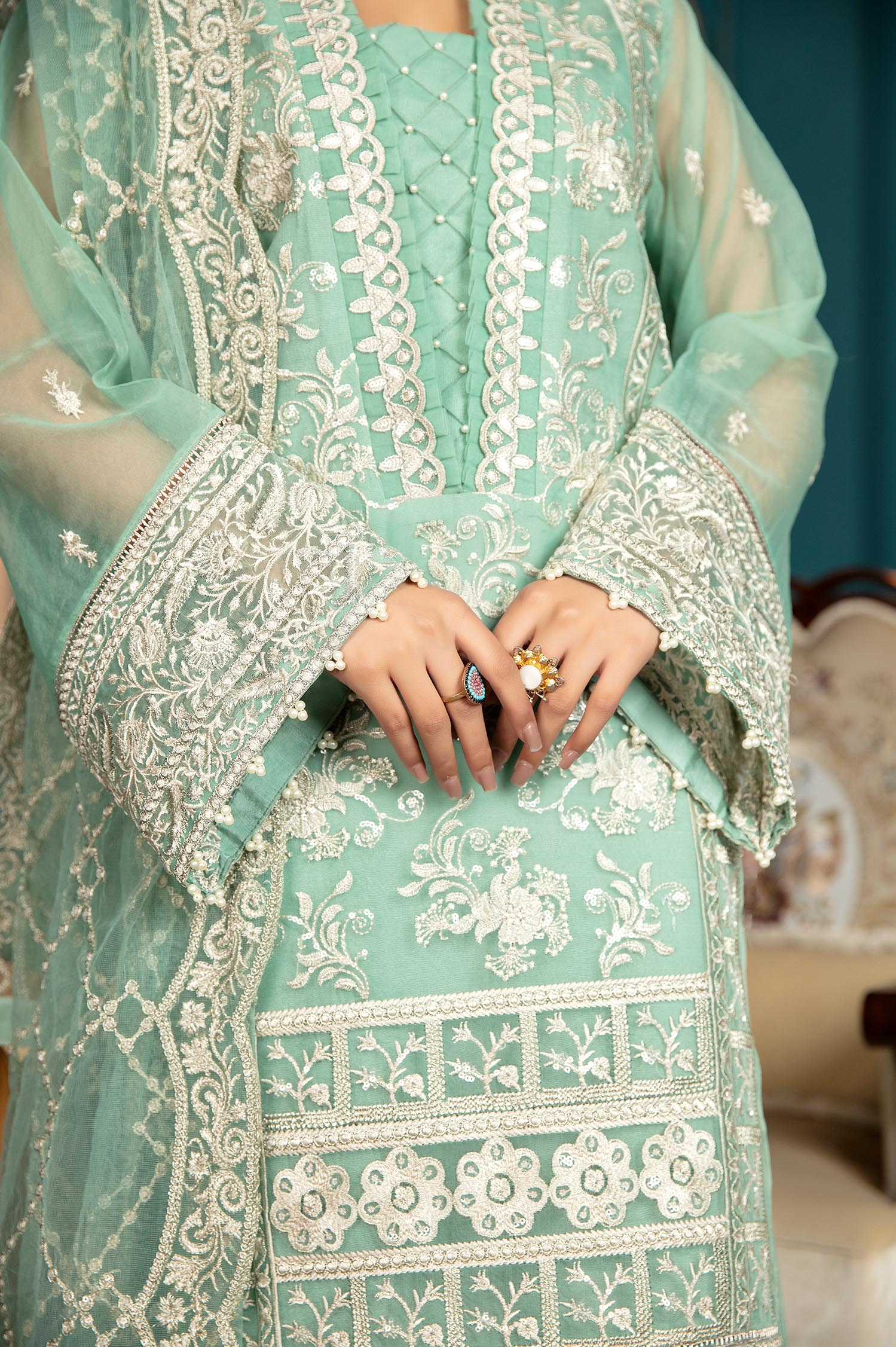 Pistachio - Luxury Pret 4PC - Image 3