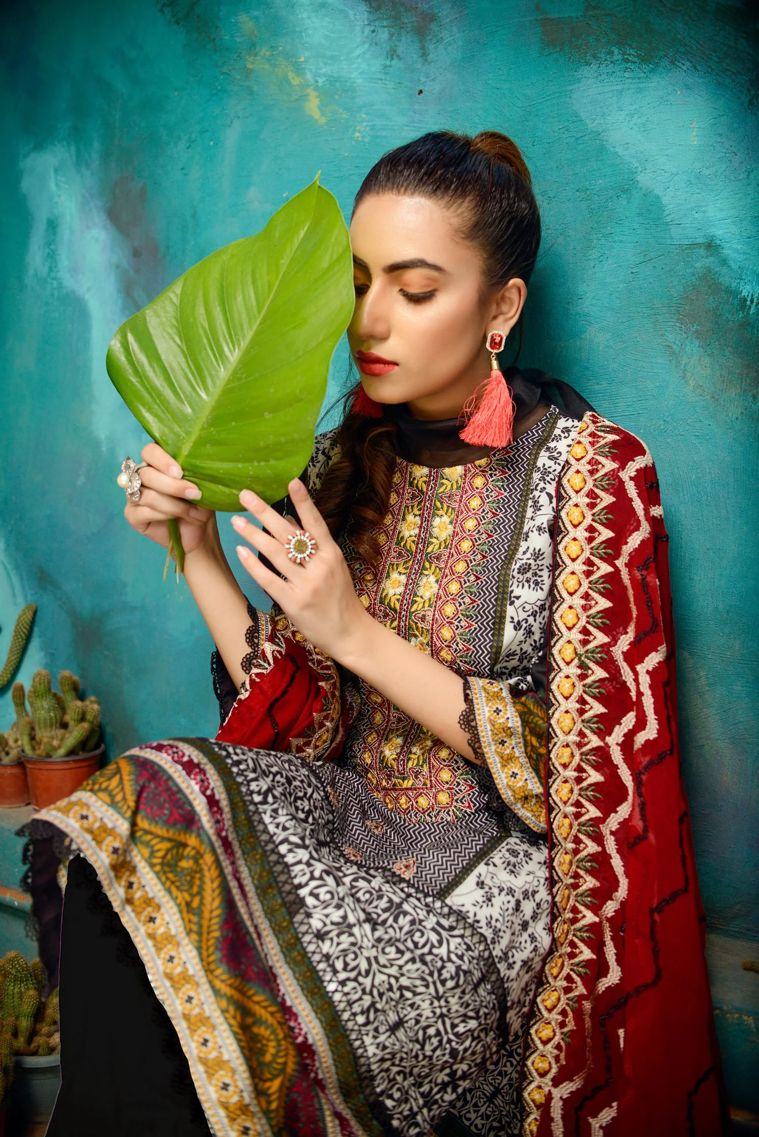 Pitch - Printed and Embroidered Lawn 3PC - Image 4