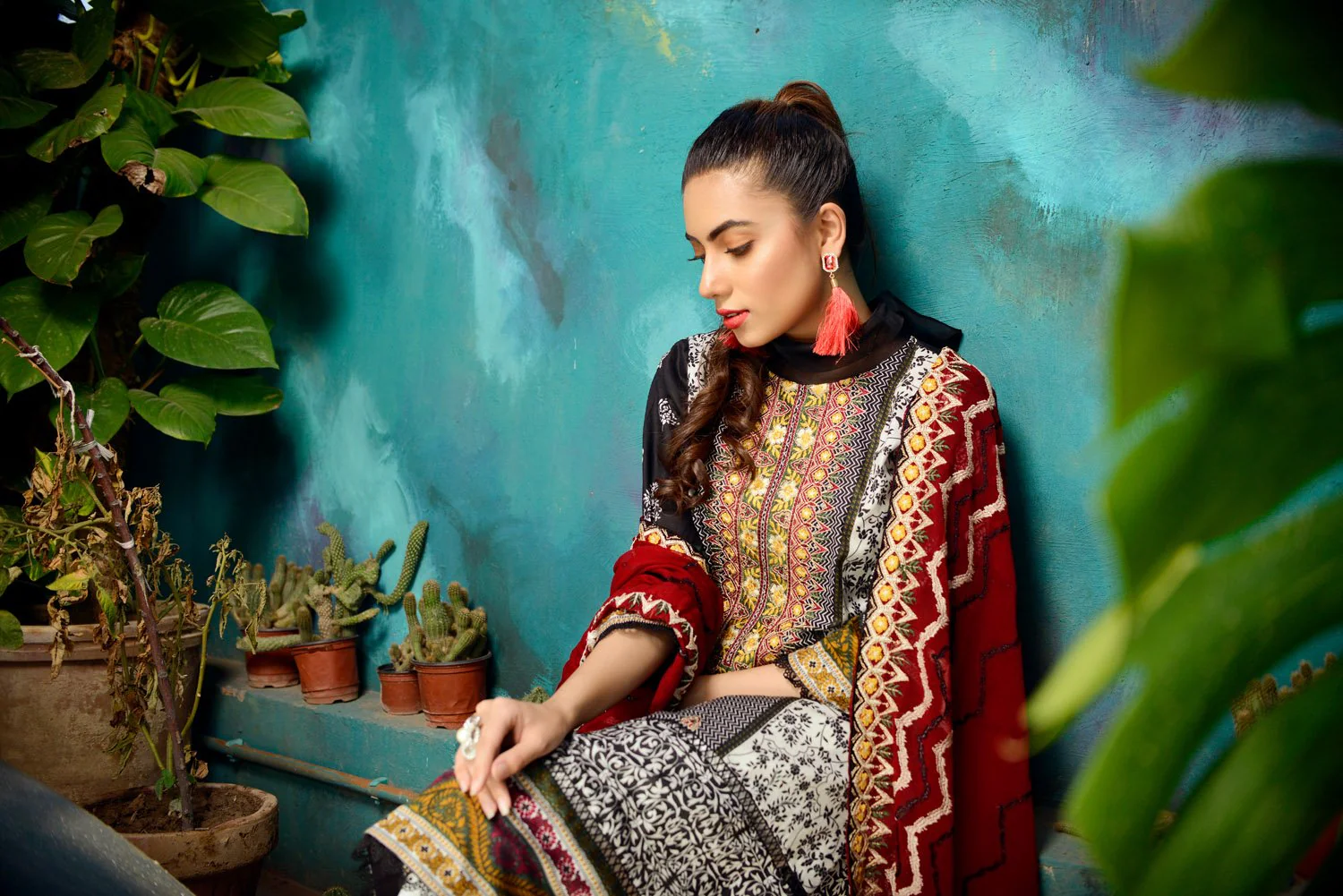 Pitch - Printed and Embroidered Lawn 3PC - Image 5