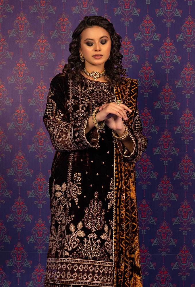 Plachi Embroidered Unstitched 5402 - Image 3