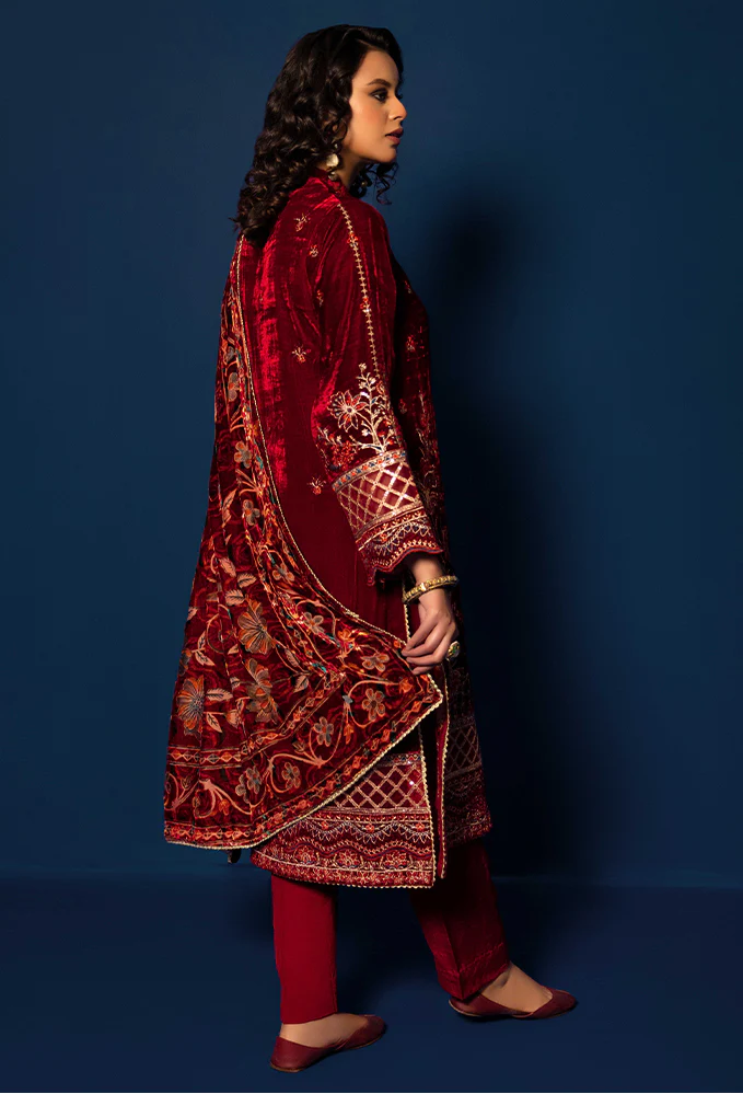 Plachi Embroidered Unstitched 5403 - Image 2
