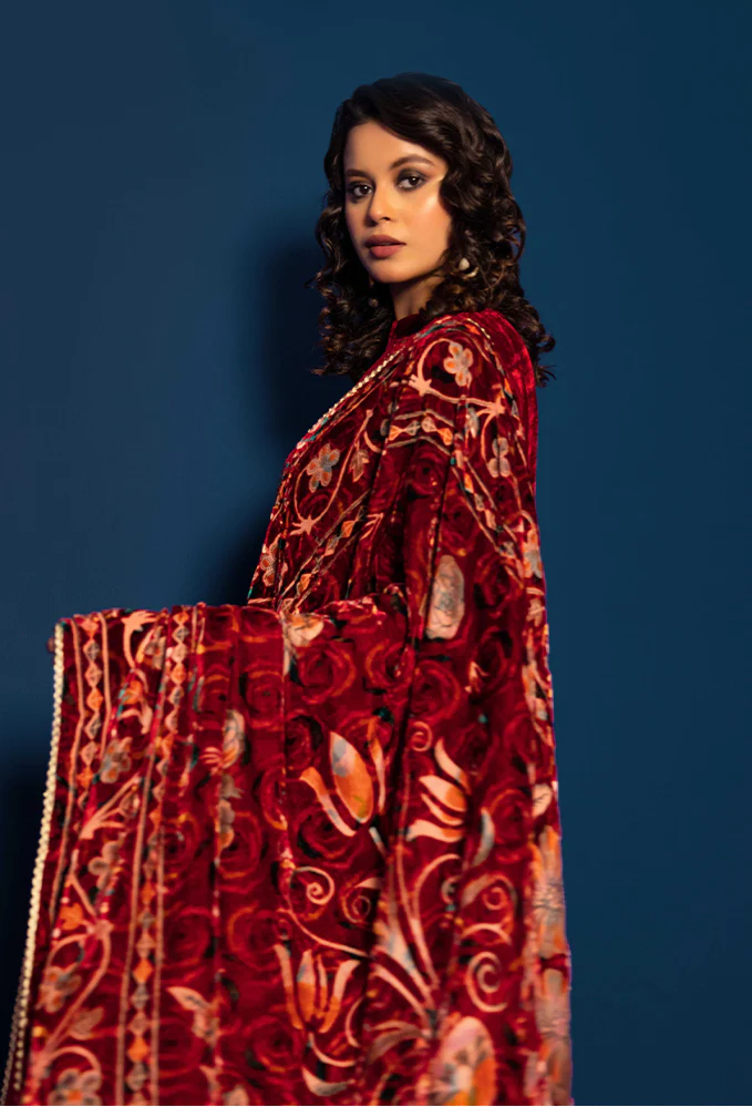 Plachi Embroidered Unstitched 5403 - Image 4