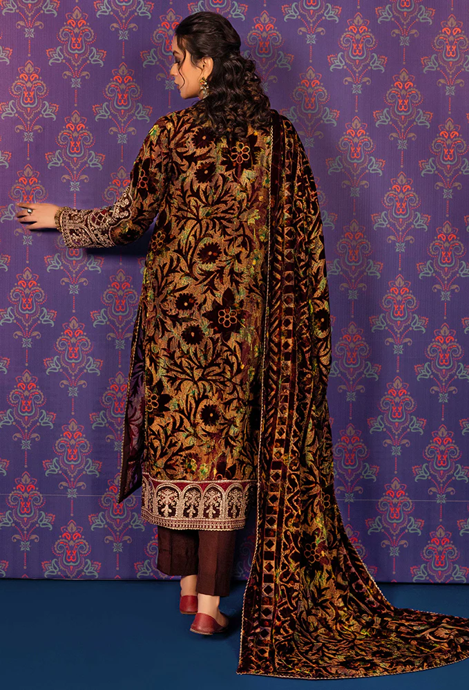 Plachi Embroidered Unstitched 5406 - Image 2