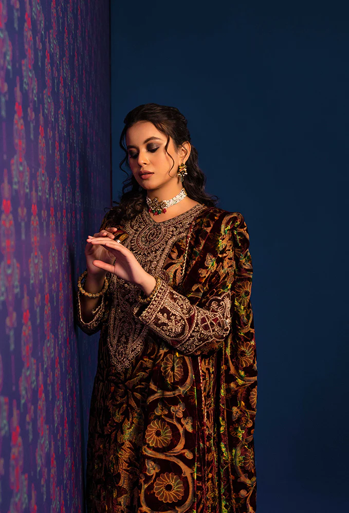 Plachi Embroidered Unstitched 5406 - Image 3