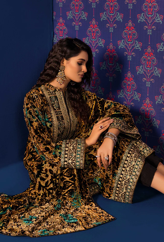 Plachi Embroidered Unstitched 5407 - Image 4