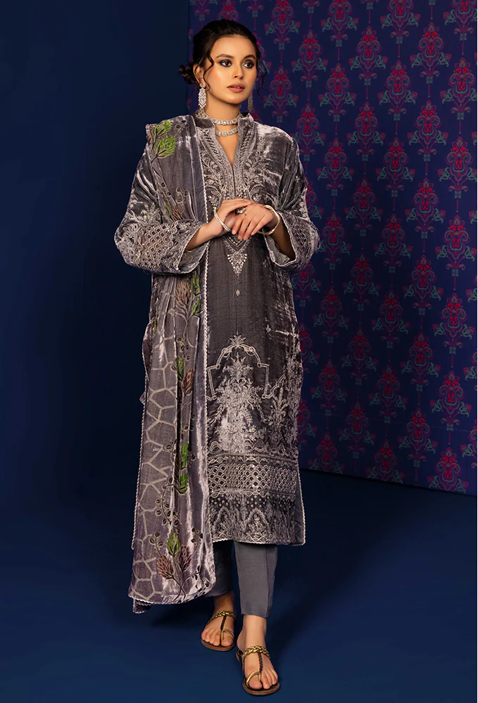 Plachi Embroidered Unstitched 5408