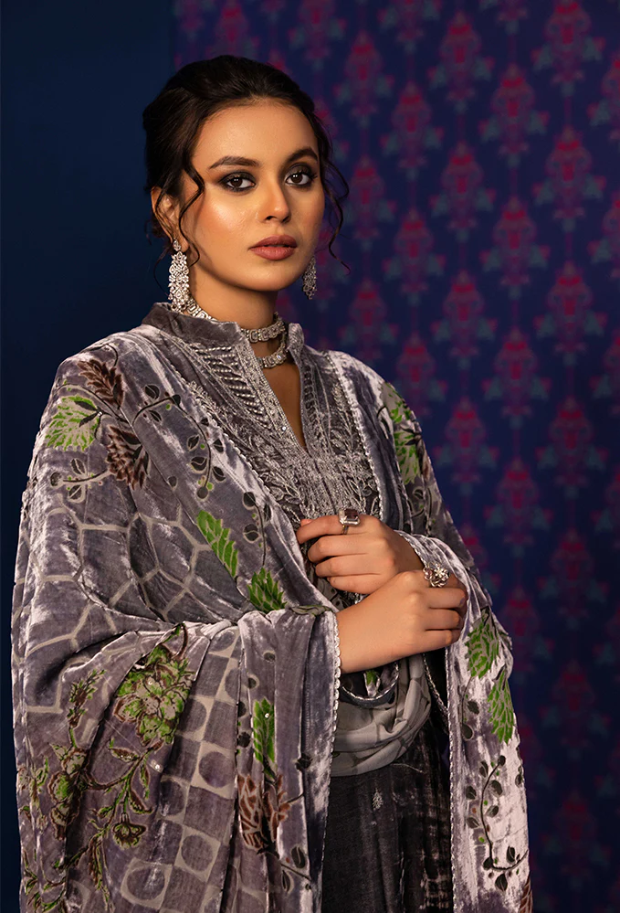 Plachi Embroidered Unstitched 5408 - Image 3