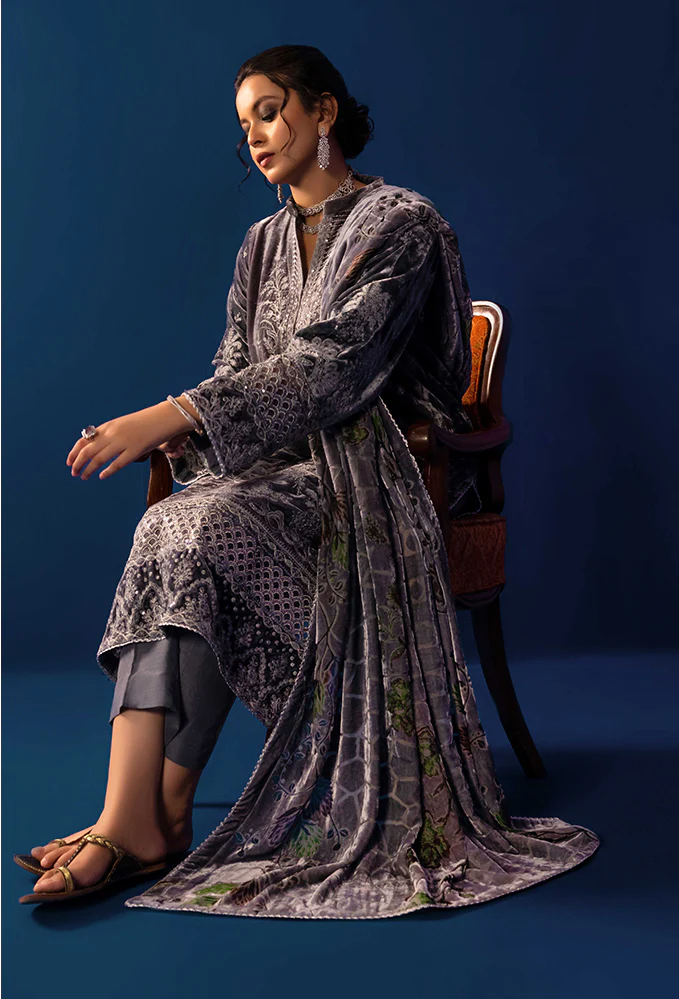 Plachi Embroidered Unstitched 5408 - Image 4