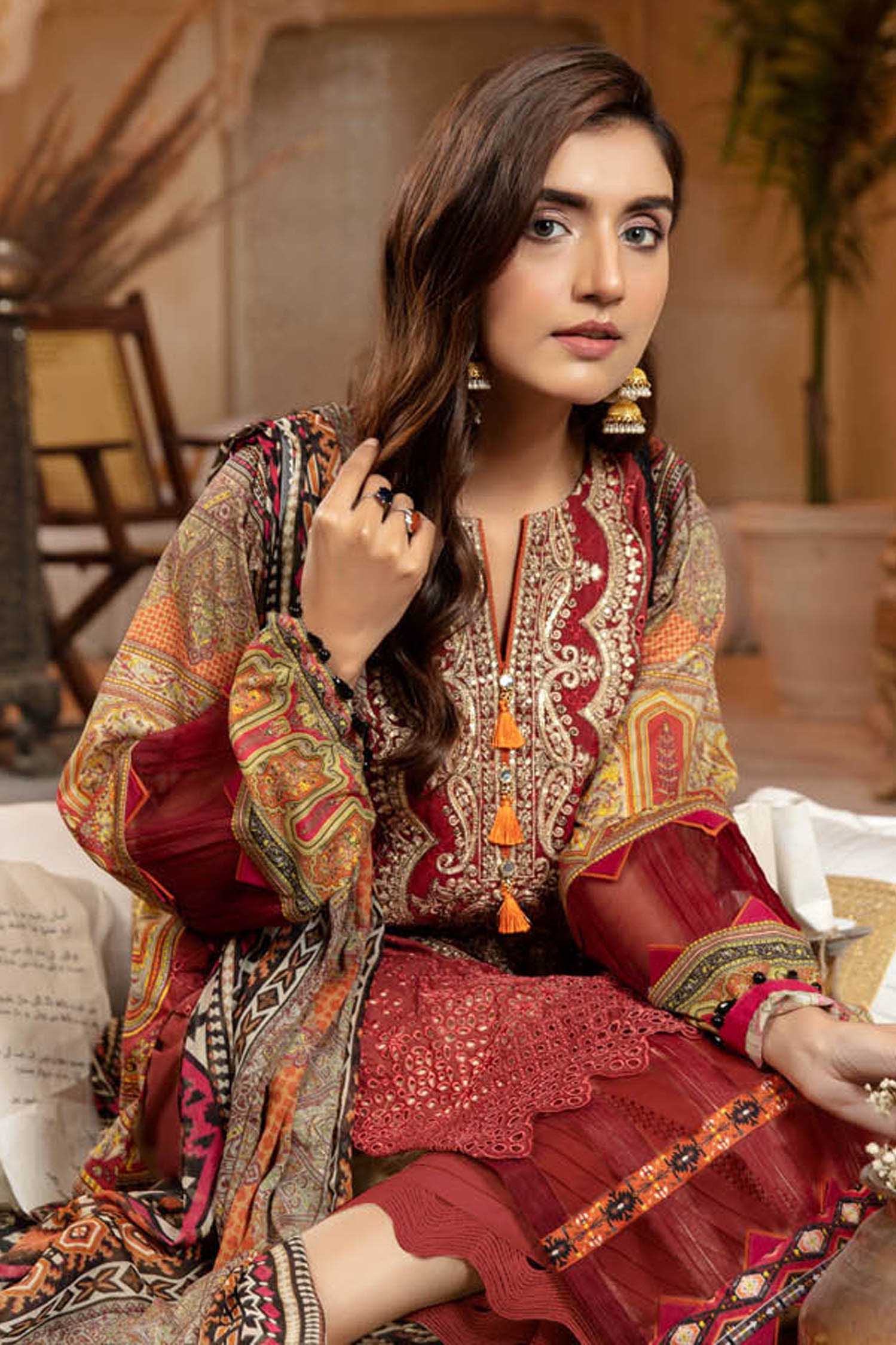 Protea - Schiffli Embroidered Lawn 3PC - Image 3