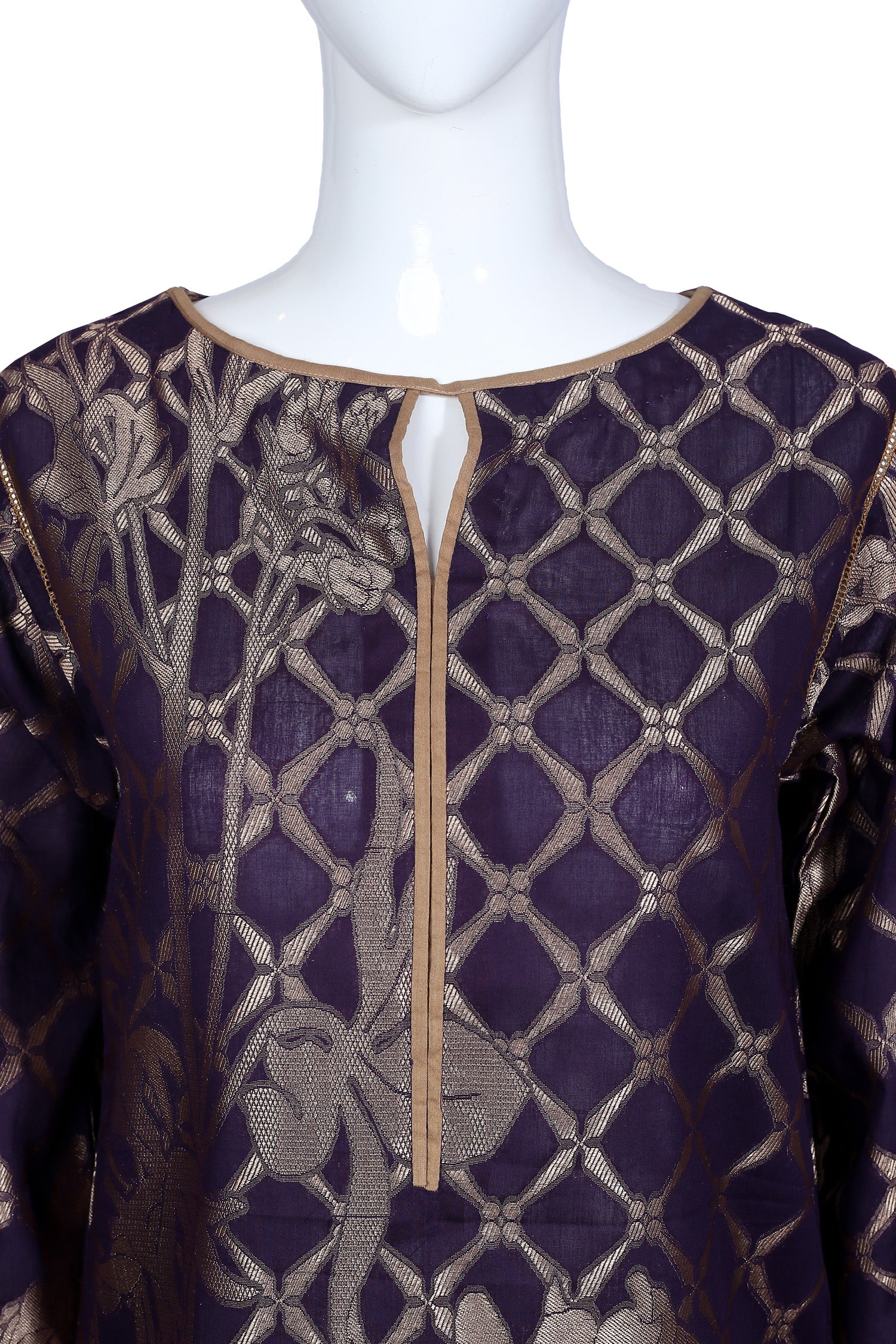 Purple 47 - Ready To Wear Jacquard Shirt - Image 3