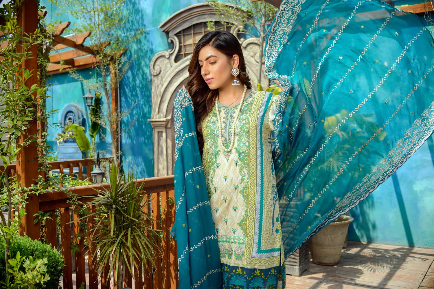 Quarry- Printed and Embroidered Lawn 3PC - Image 2