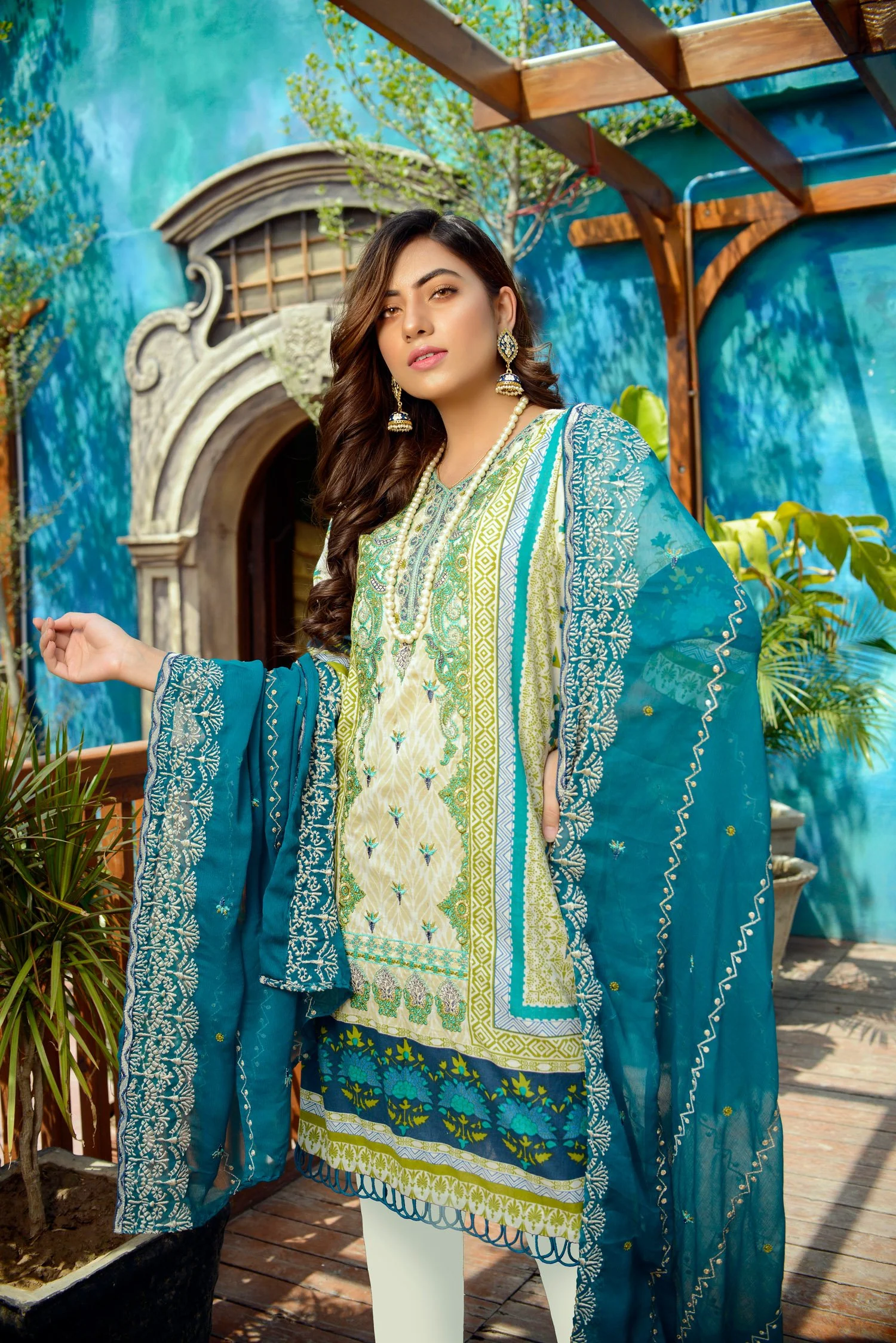 Quarry- Printed and Embroidered Lawn 3PC - Image 4