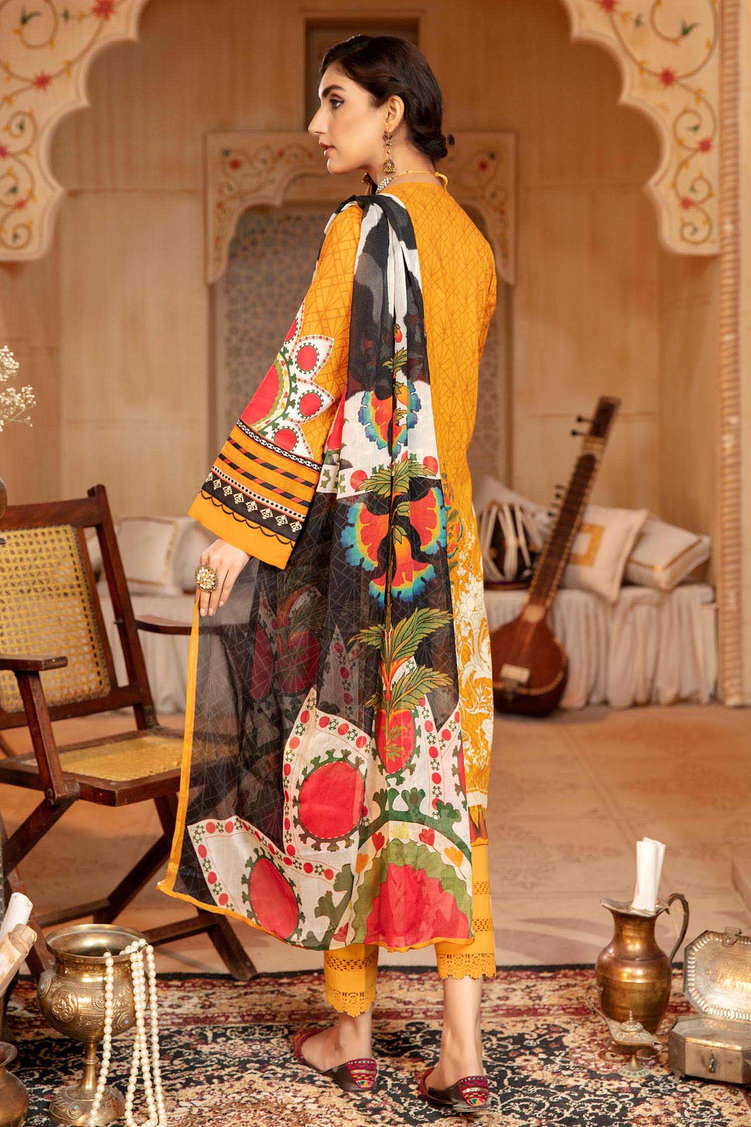 Ranunculus - Schiffli Embroidered Lawn 3PC - Image 2