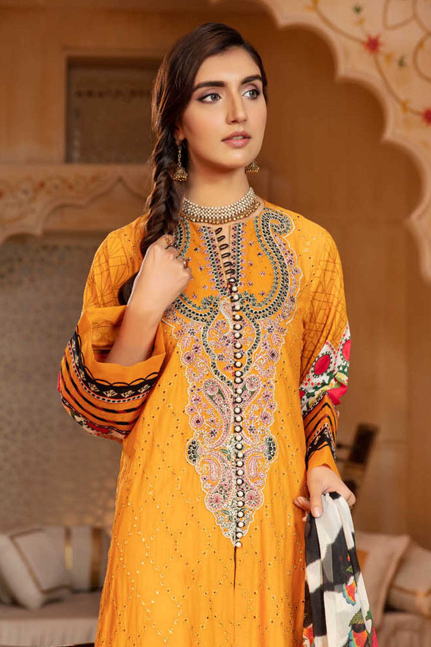 Ranunculus - Schiffli Embroidered Lawn 3PC - Image 3