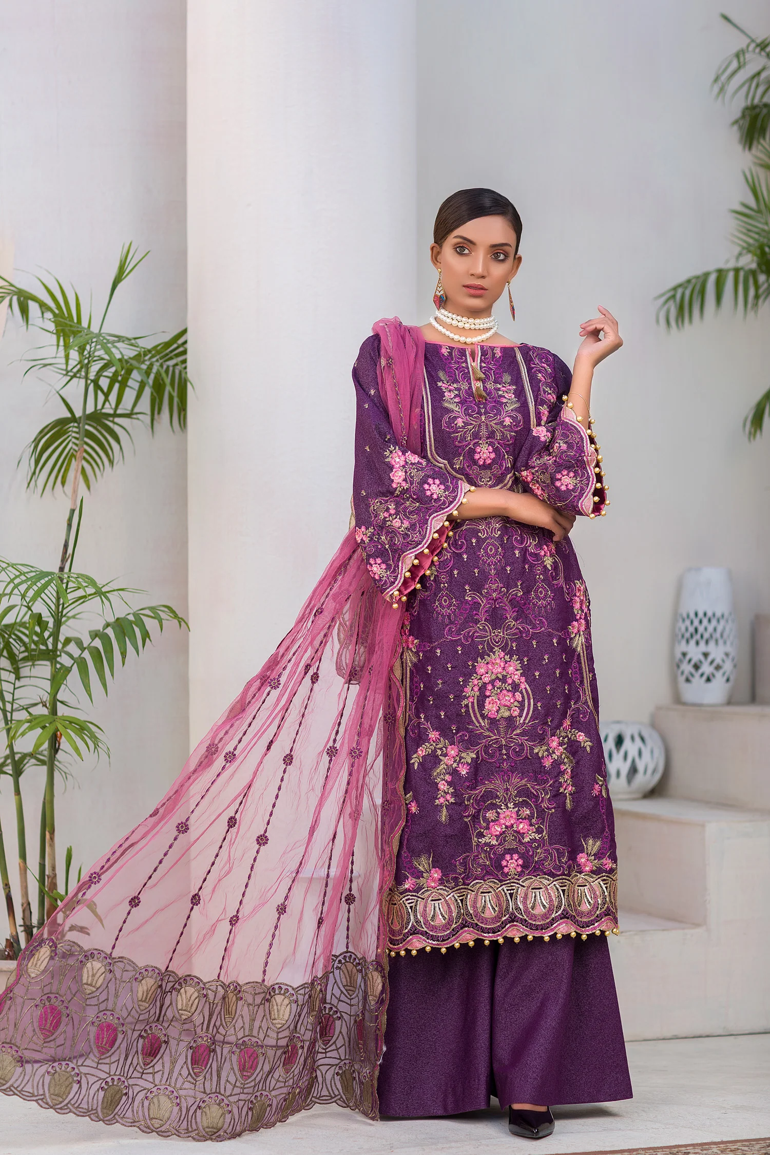 Raphen -  Embroidered Lawn Karandi