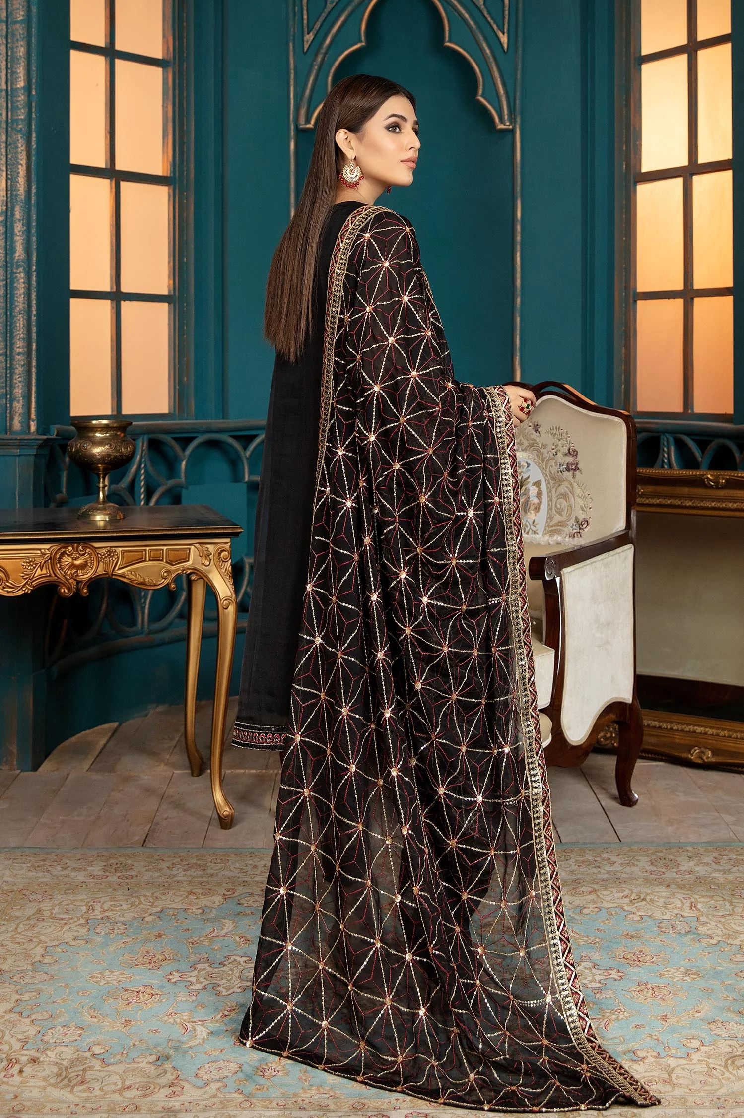 Raven Coal - Luxury Pret 4PC - Image 2