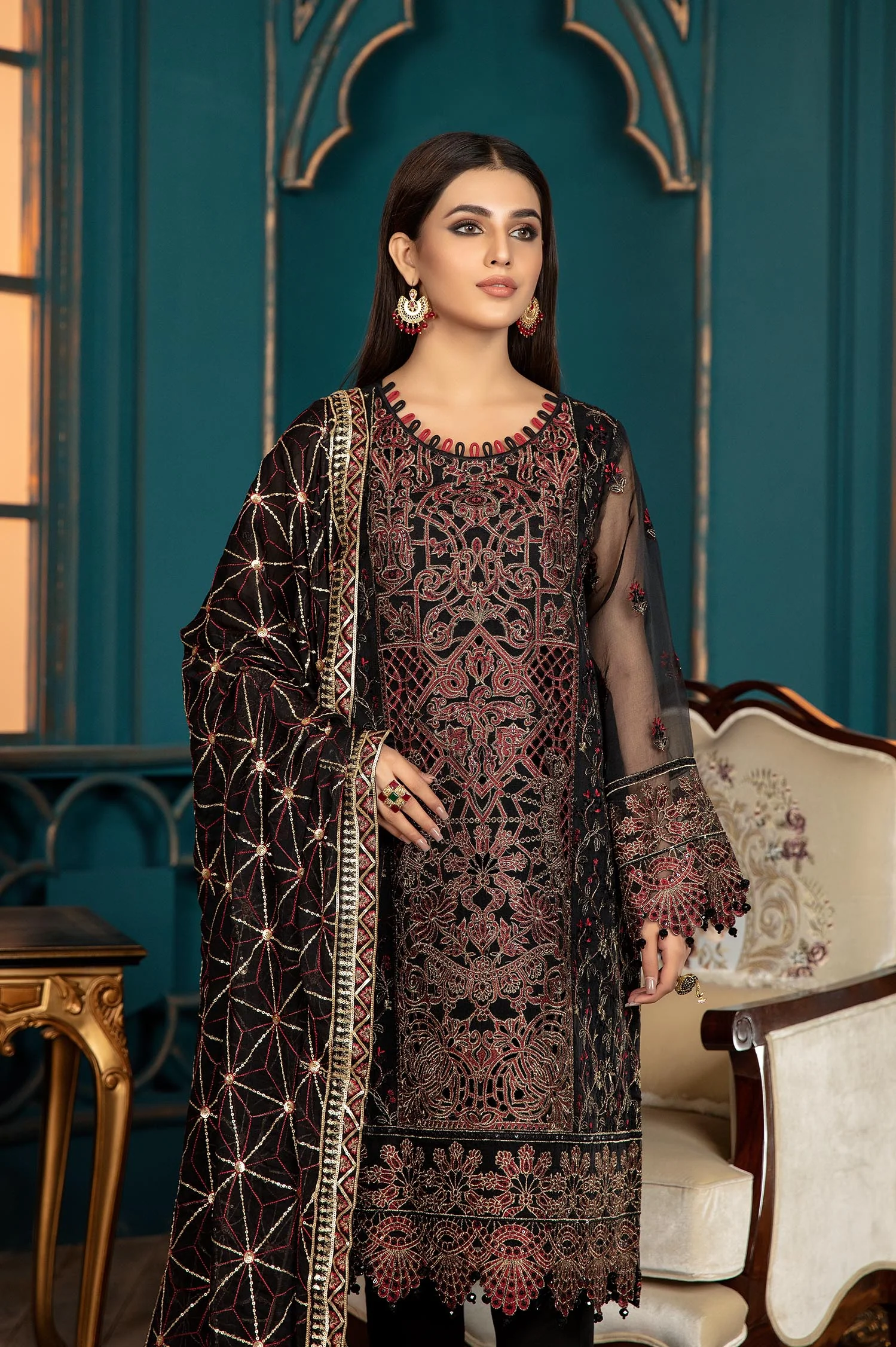 Raven Coal - Luxury Pret 4PC - Image 3
