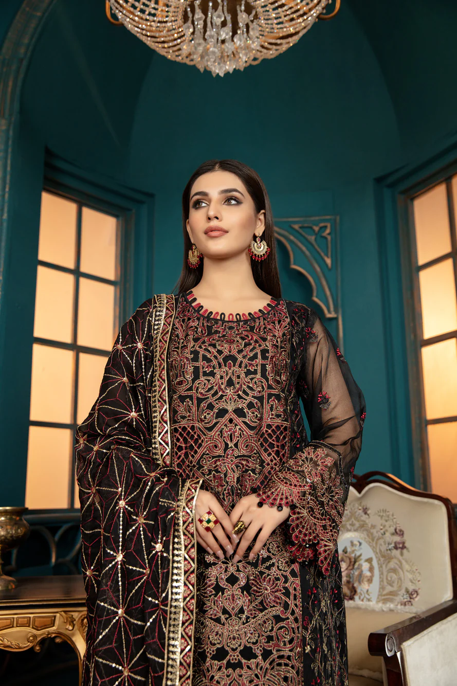 Raven Coal - Luxury Pret 4PC - Image 7