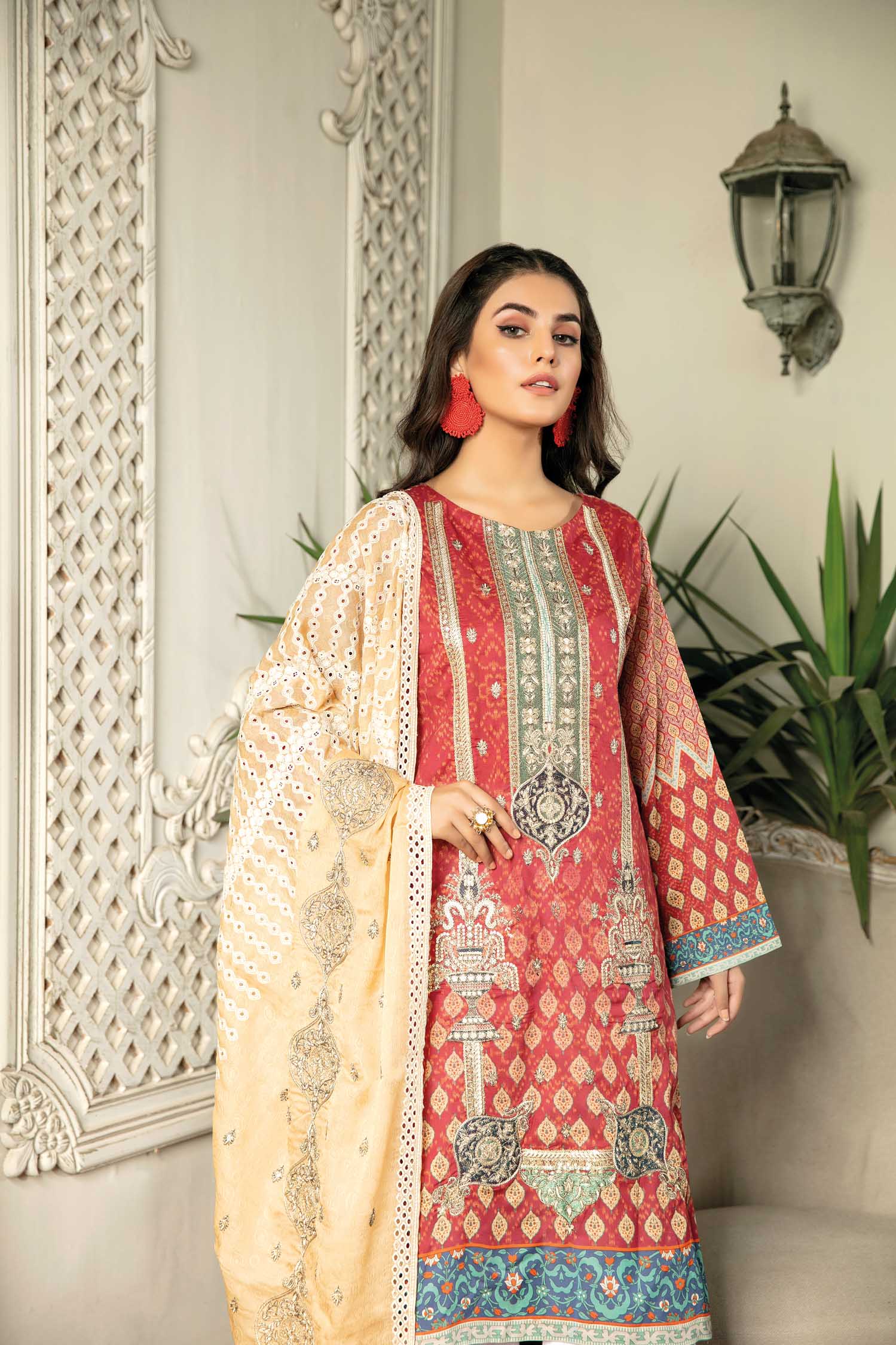 Raven - Digital Printed & Embroidered Lawn 3PC - Image 2