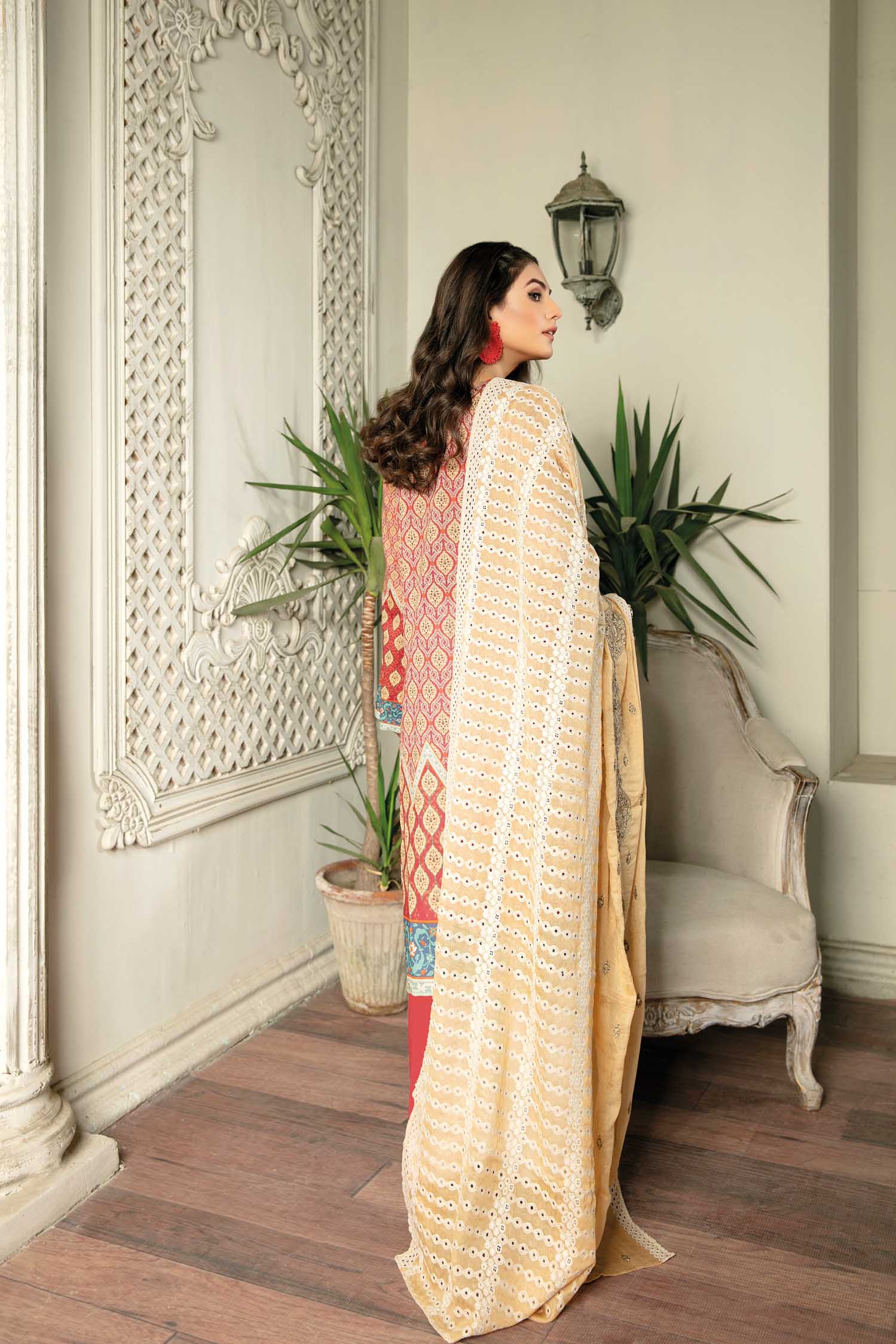 Raven - Digital Printed & Embroidered Lawn 3PC - Image 3