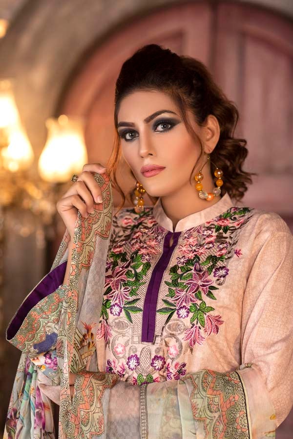 Razzmic - DIGITAL PRINTED & EMBROIDERED KARANDI 3PC - Image 3