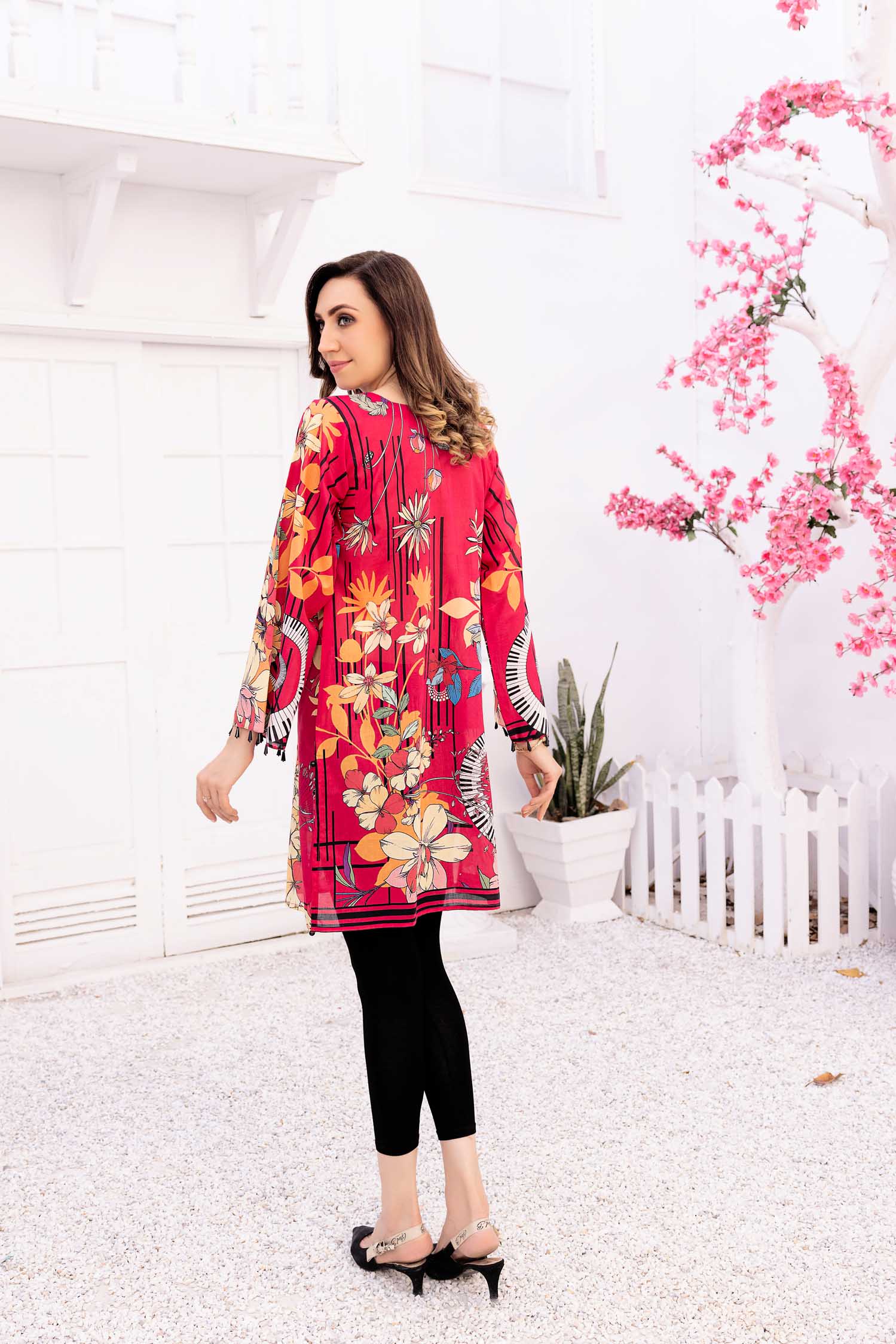 Relin - Digital Printed Stitched Lawn Kurti - Image 3