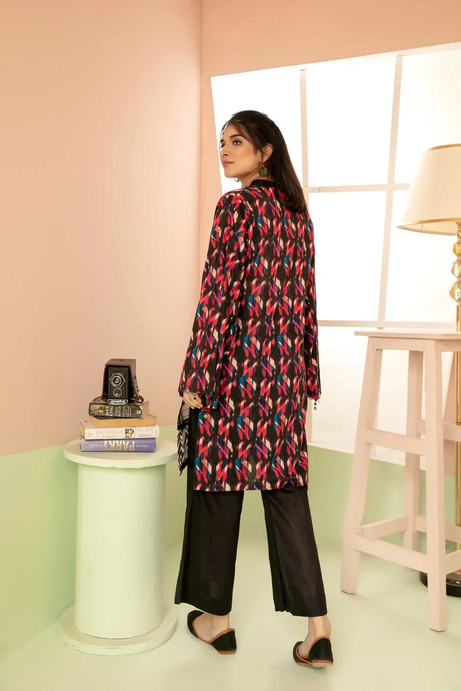 Riddle - Digital Printed Stitched Lawn Kurti - Image 2