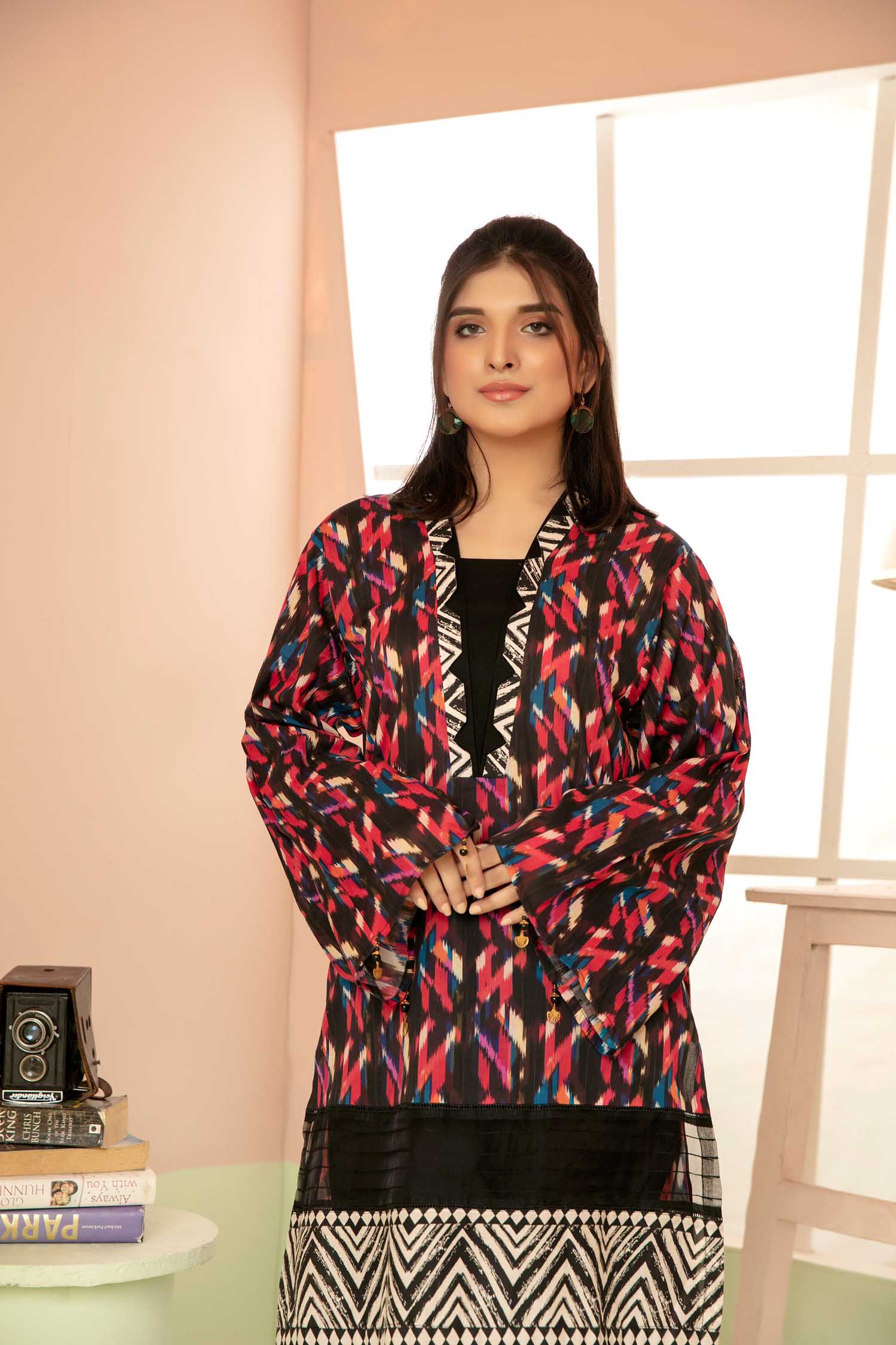 Riddle - Digital Printed Stitched Lawn Kurti - Image 3