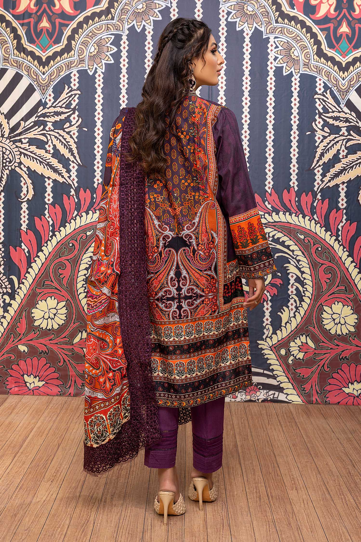Robzin - Printed & Embroidered Lawn Pret 3PC - Image 2