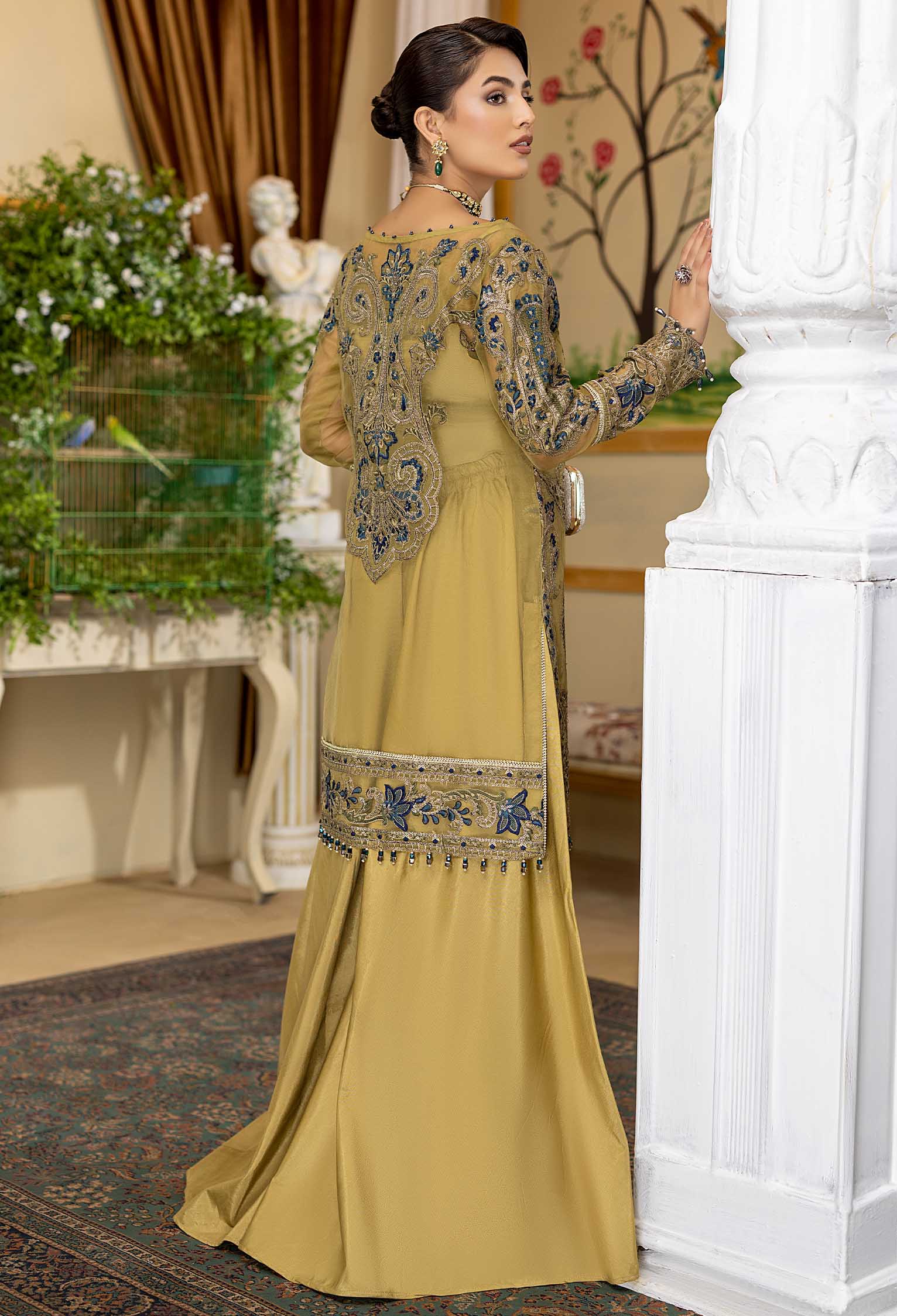 Royal Fusion A - Embroidered Organza Stitched - Image 2