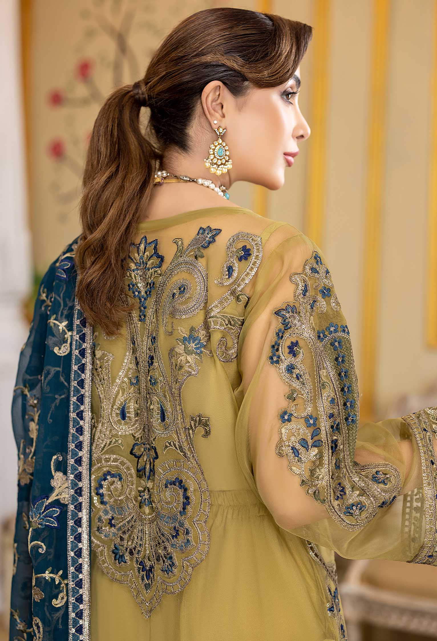 Royal Fusion B - Embroidered Organza - Image 2