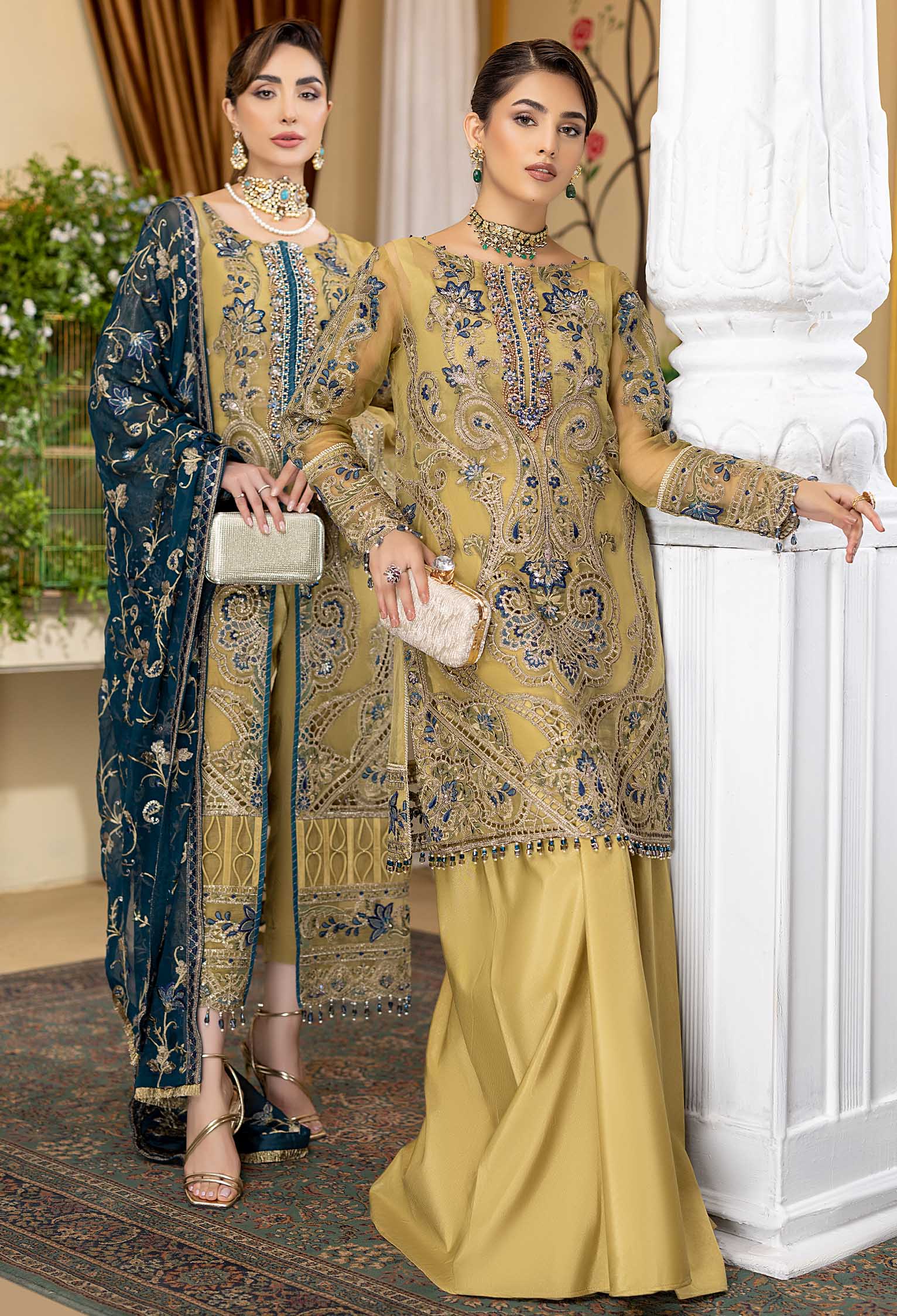 Royal Fusion B - Embroidered Organza - Image 4