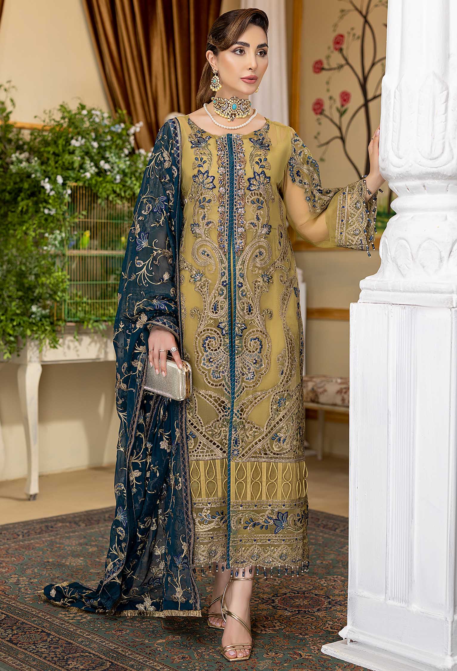 Royal Fusion B - Embroidered Organza - Image 5