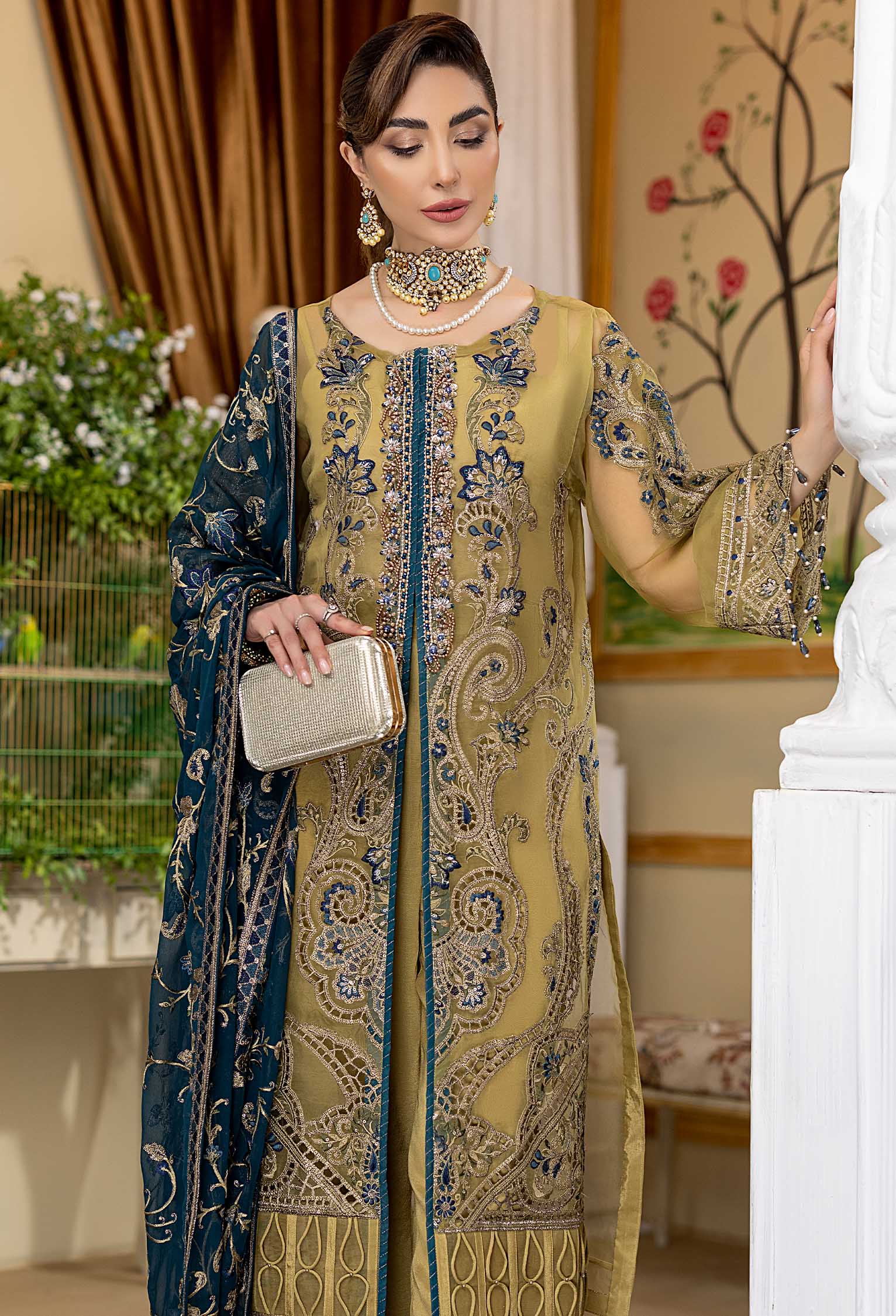 Royal Fusion B - Embroidered Organza - Image 6