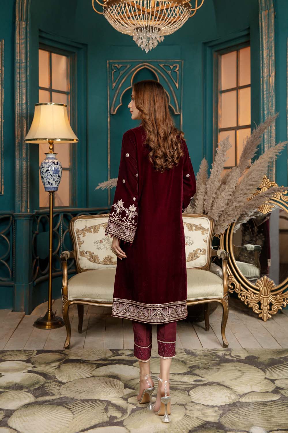 Rubicon - Stitched Embroidered Velvet 2PC - Image 2