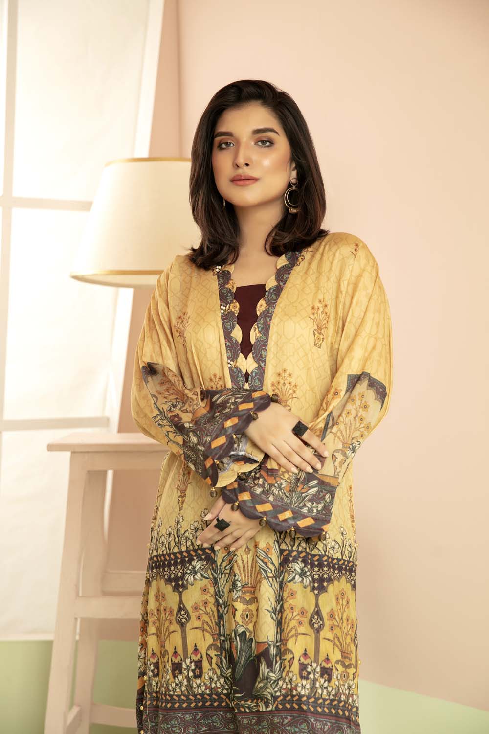 Sand Burn - Printed Stitch Kurti - Image 2