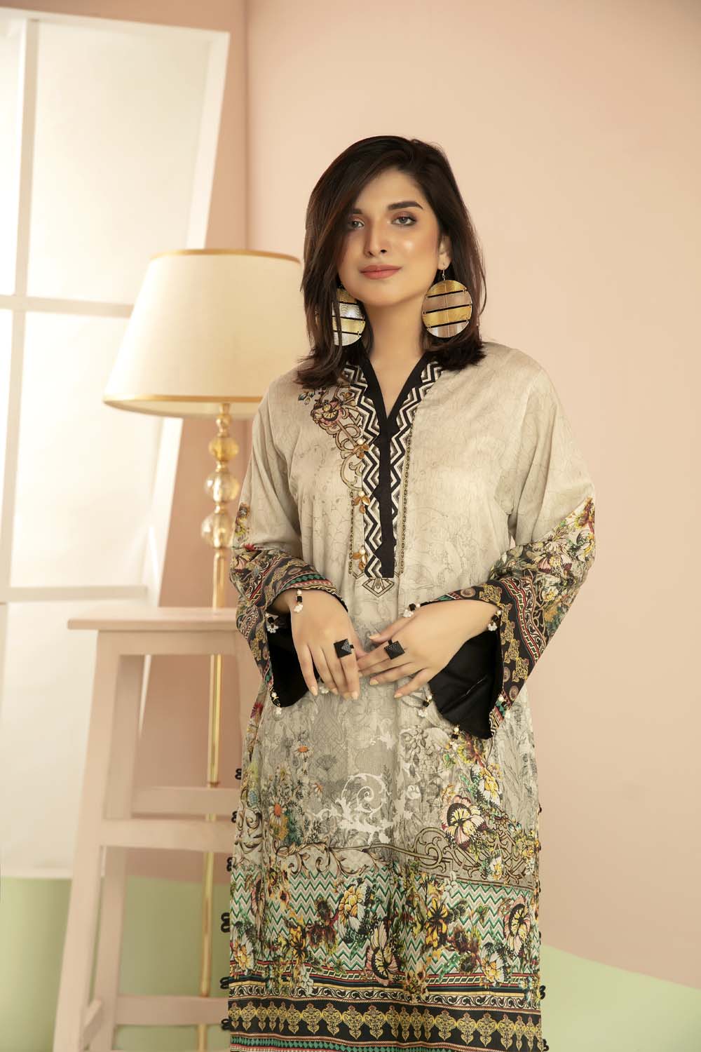 Sarvin - Printed Stitch Kurti - Image 2