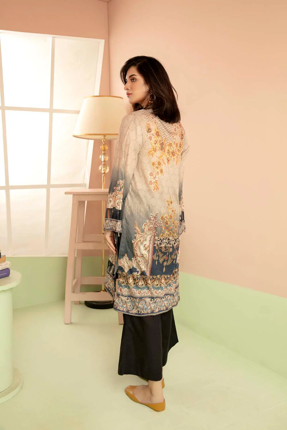 Sebis - Printed Stitch Kurti - Image 3