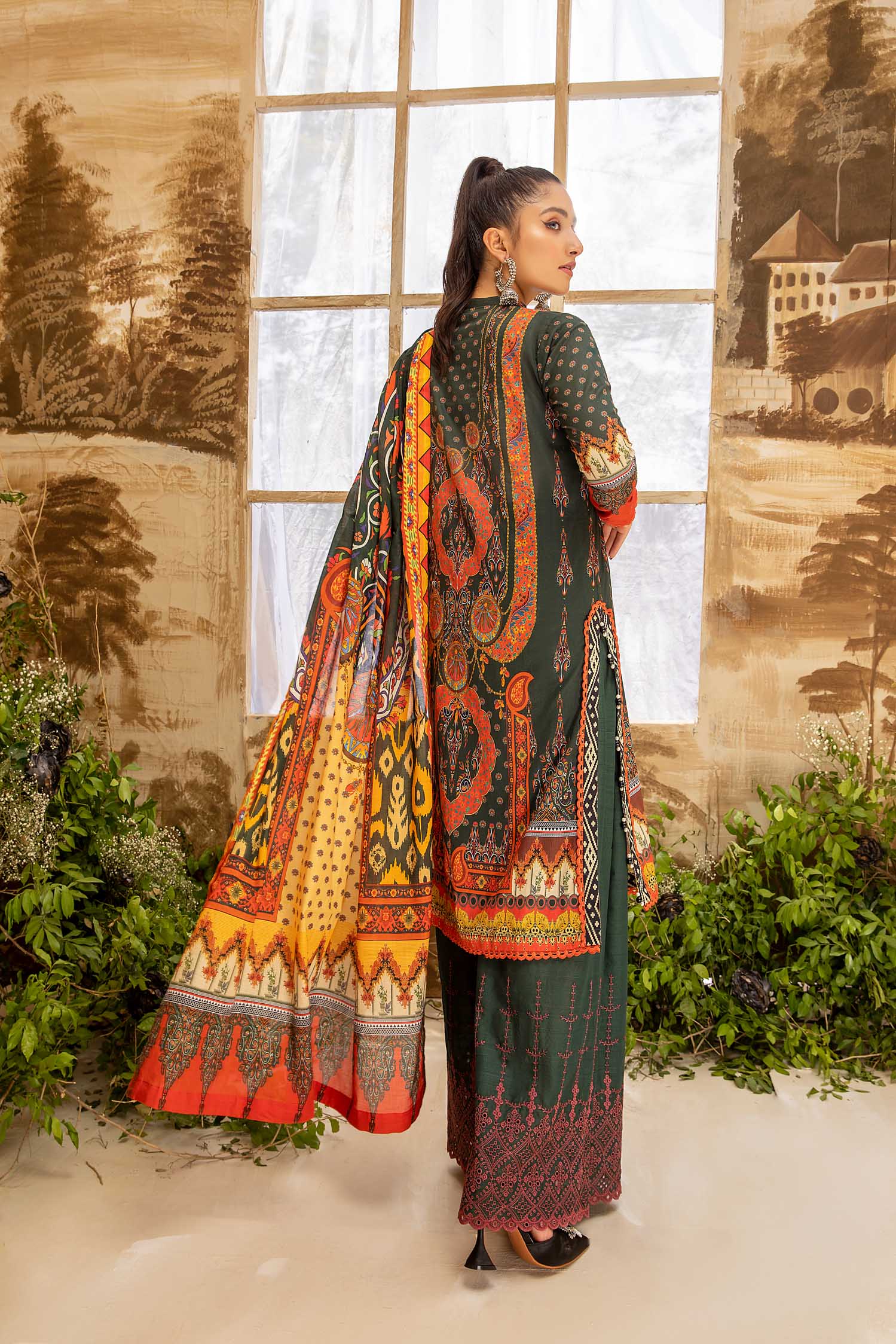 Seeded - Digital Printed And Embroidered Lawn 3PC - Image 2