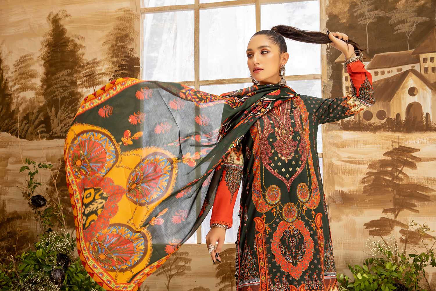 Seeded - Digital Printed And Embroidered Lawn 3PC - Image 3