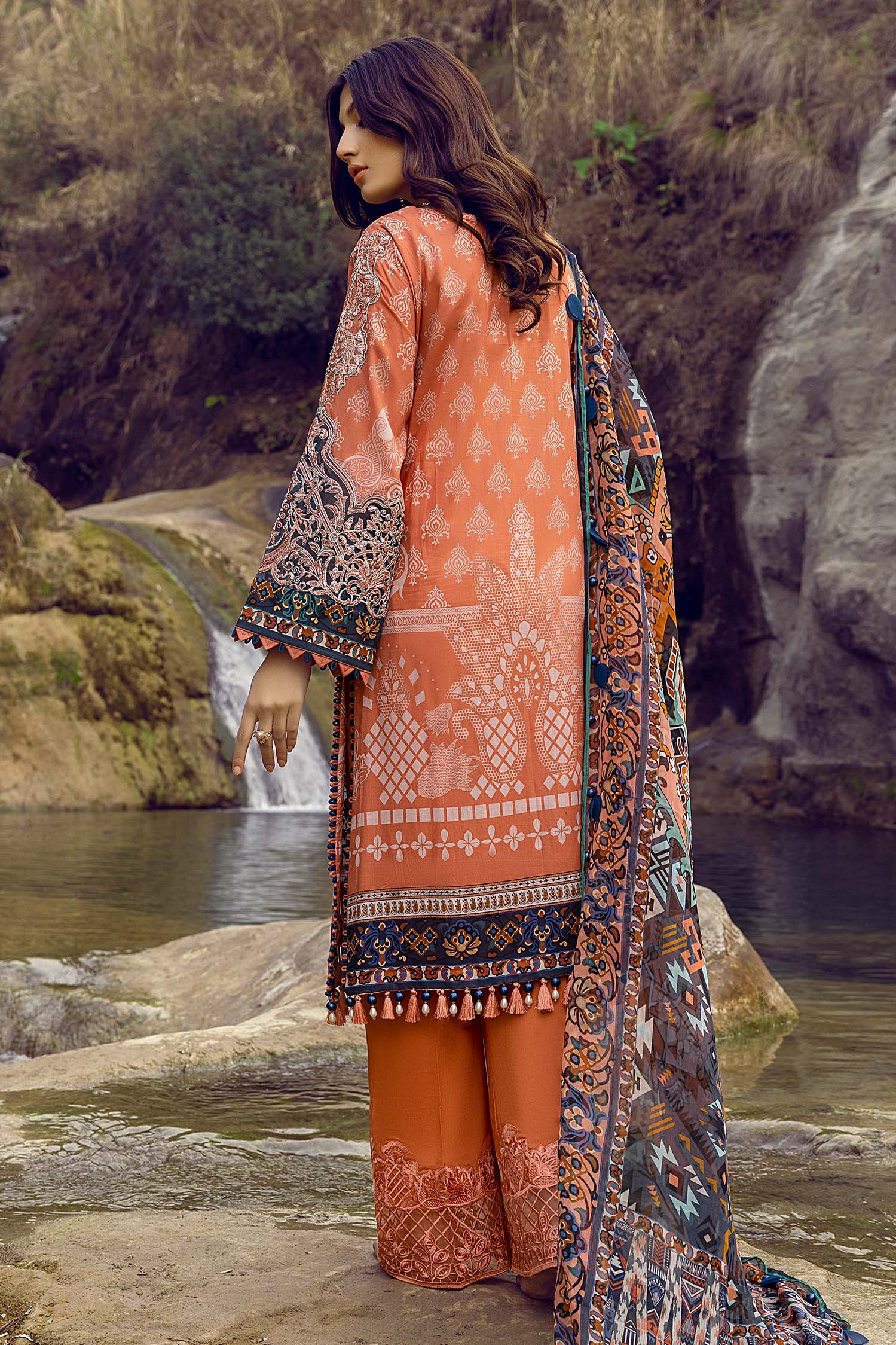 Sepia Skin - Exclusive Unstitch Lawn - Image 2