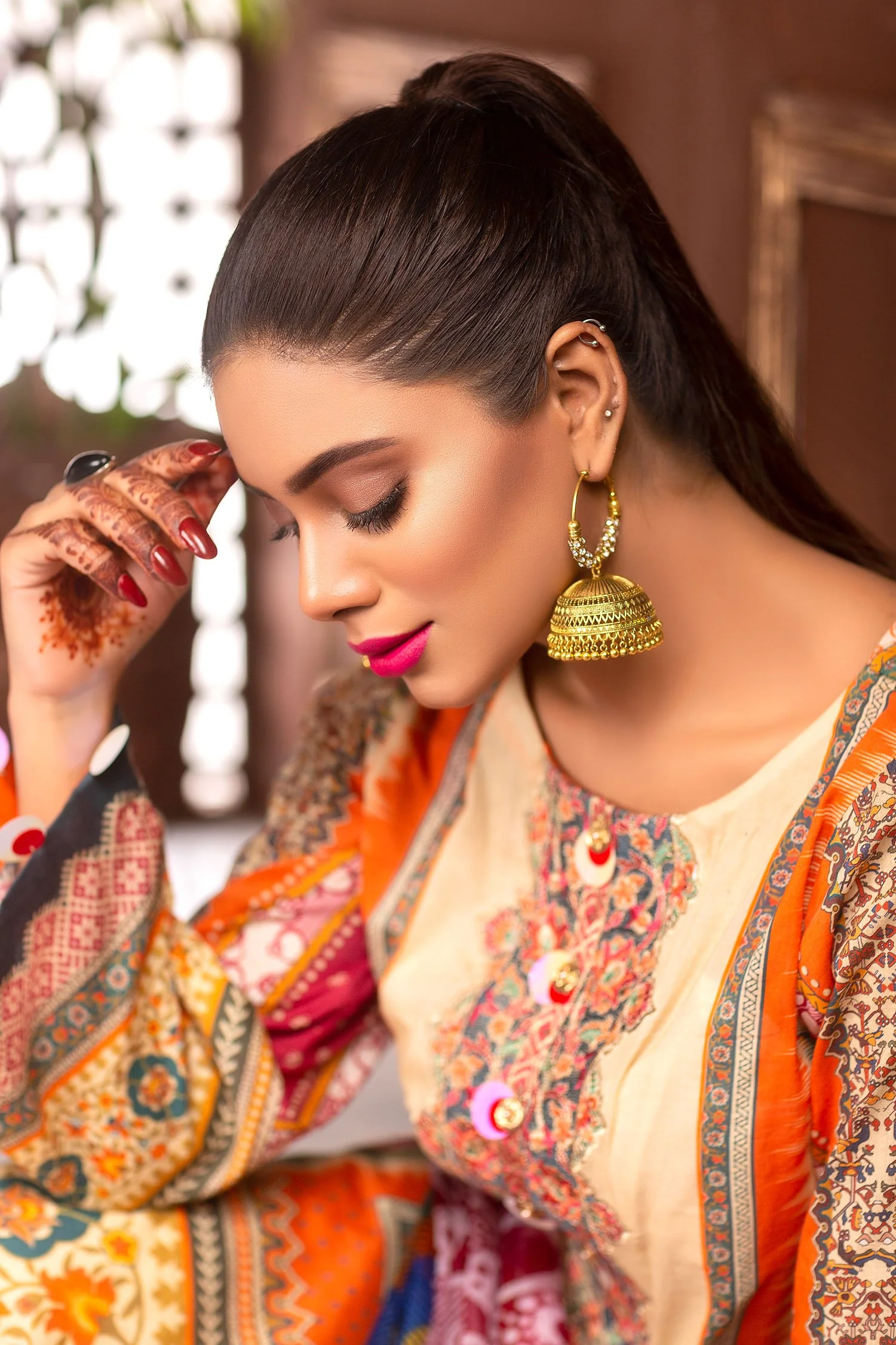 Silk Swin - Digital Printed & Embroidered Lawn Unstitch - Image 4