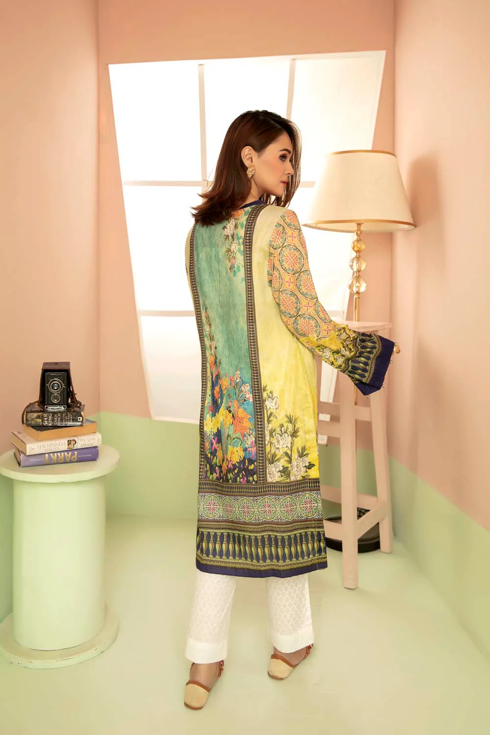 Silky Wist - Printed Stitch Kurti - Image 3