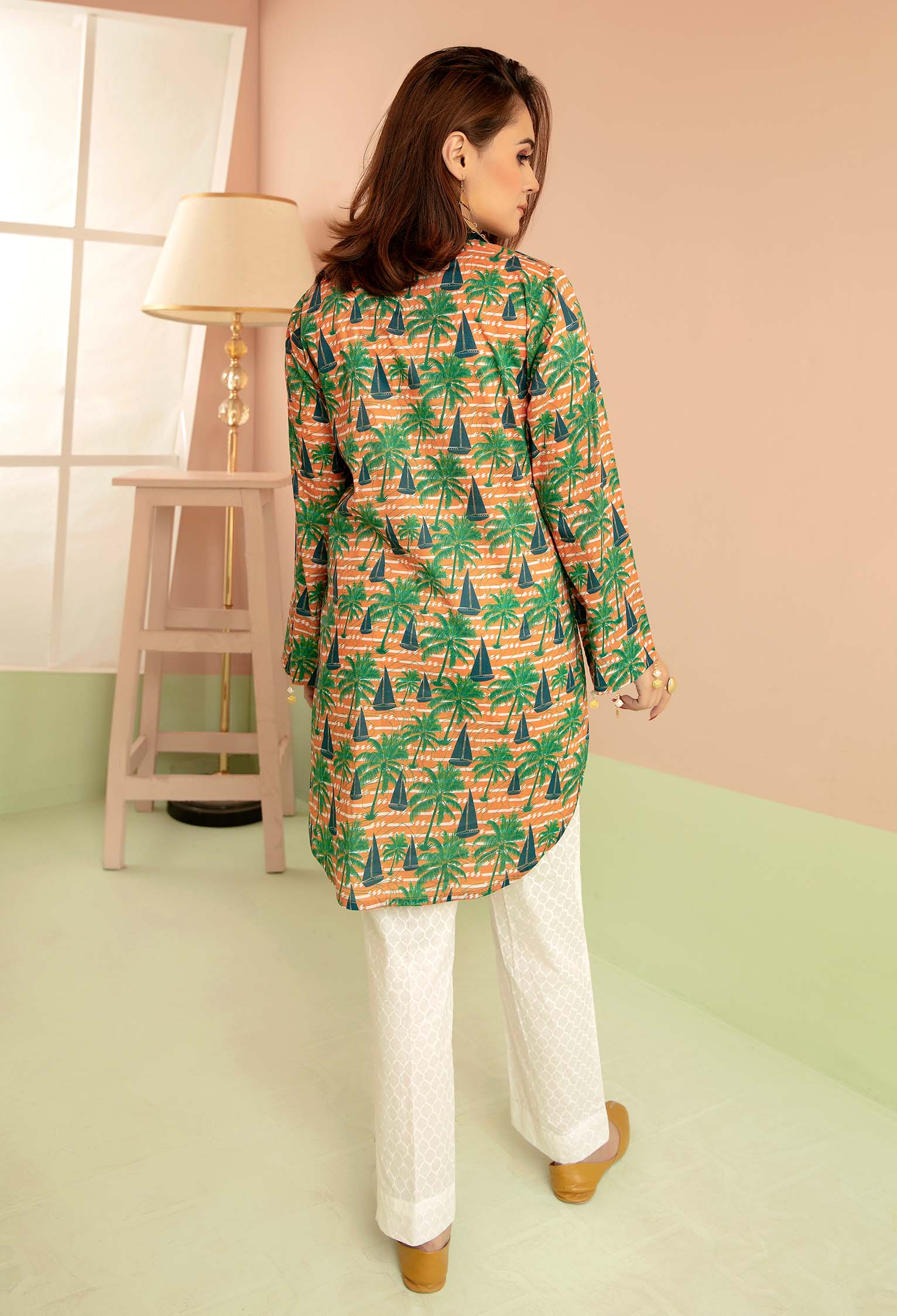 Silvid - Digital Printed Stitched Lawn Kurti - Image 2